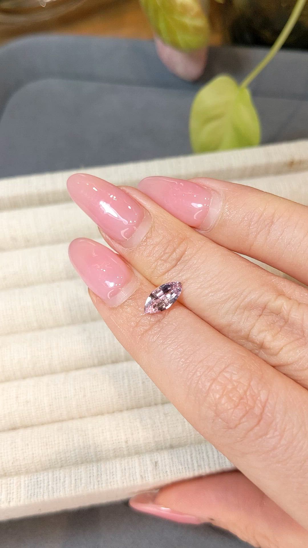 0.87 Ct. Pink Sapphire from Ceylon (Sri Lanka) Size Video