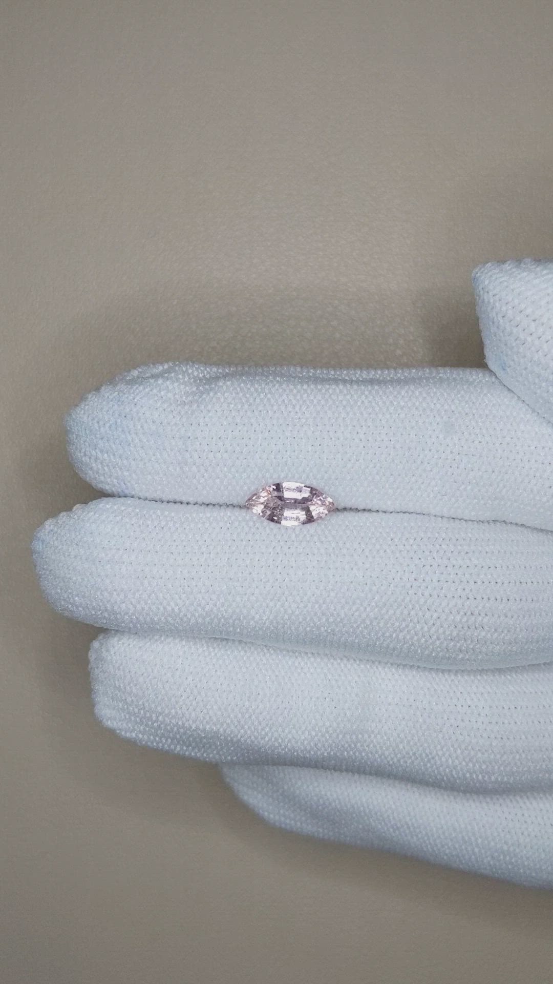 0.87 Ct. Pink Sapphire from Ceylon (Sri Lanka) Size Video