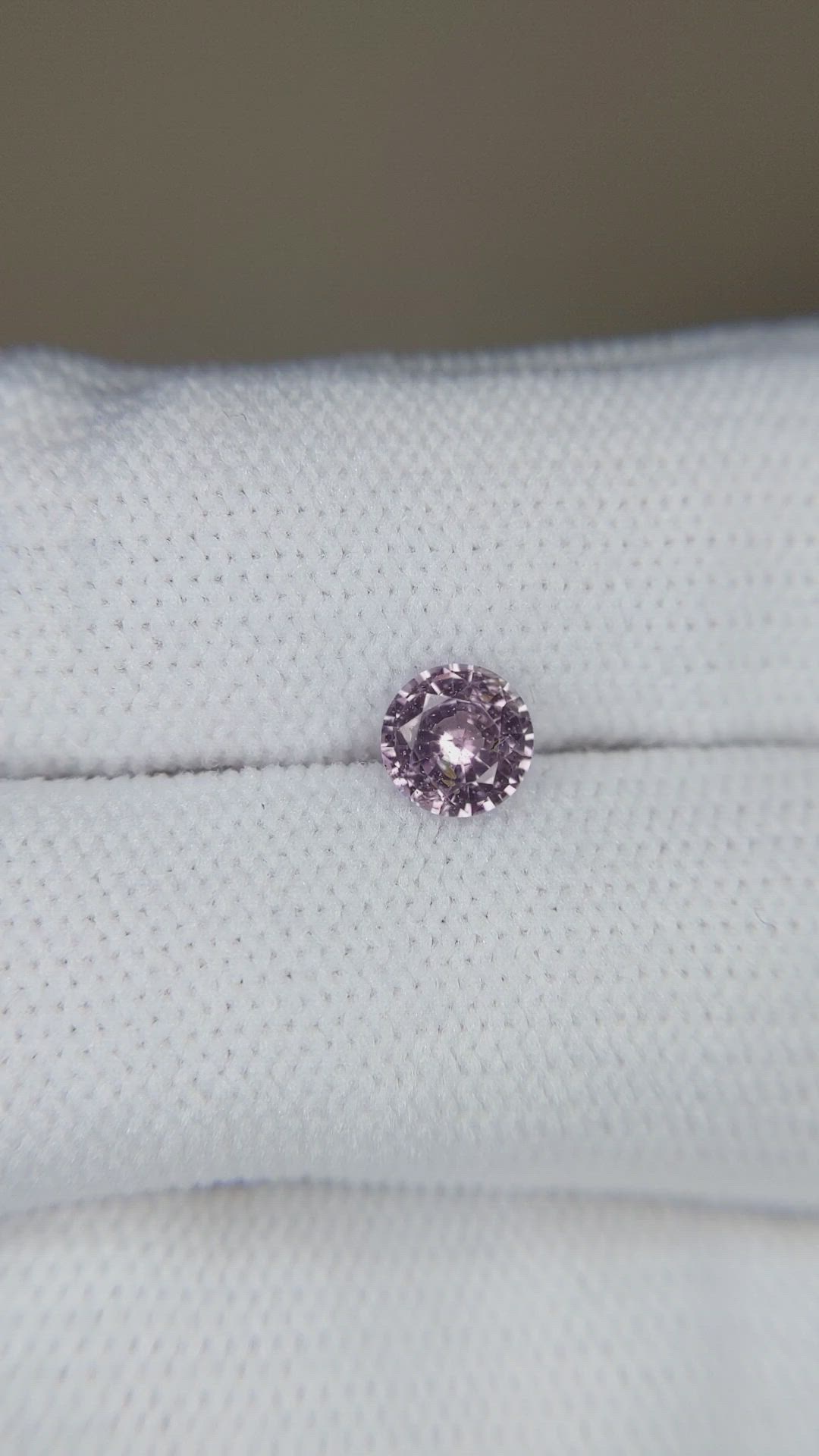 0.75 Ct. Pinkish Purple Sapphire from Ceylon (Sri Lanka) Size Video