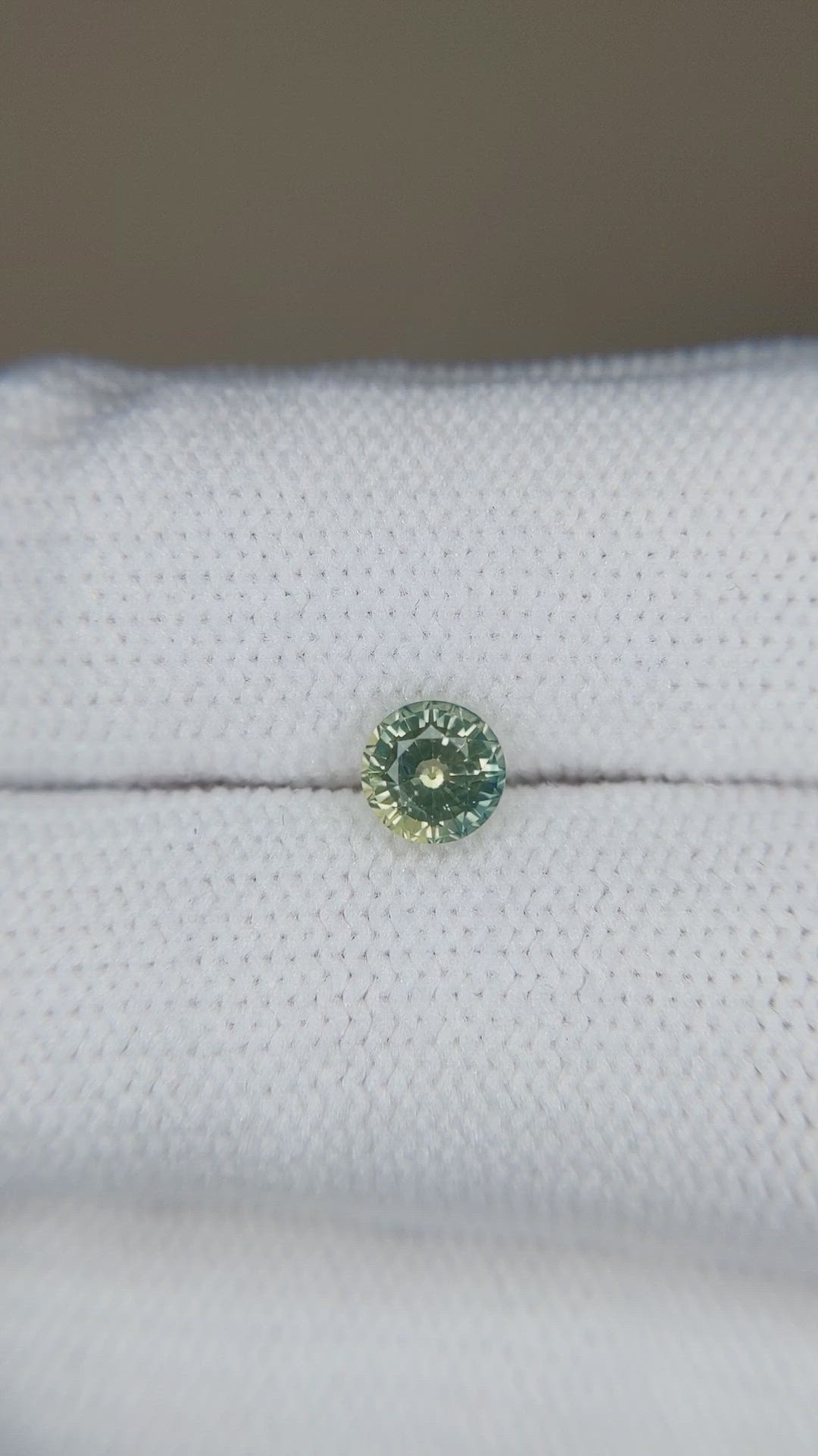 0.73 Ct. Green Sapphire from Madagascar Size Video