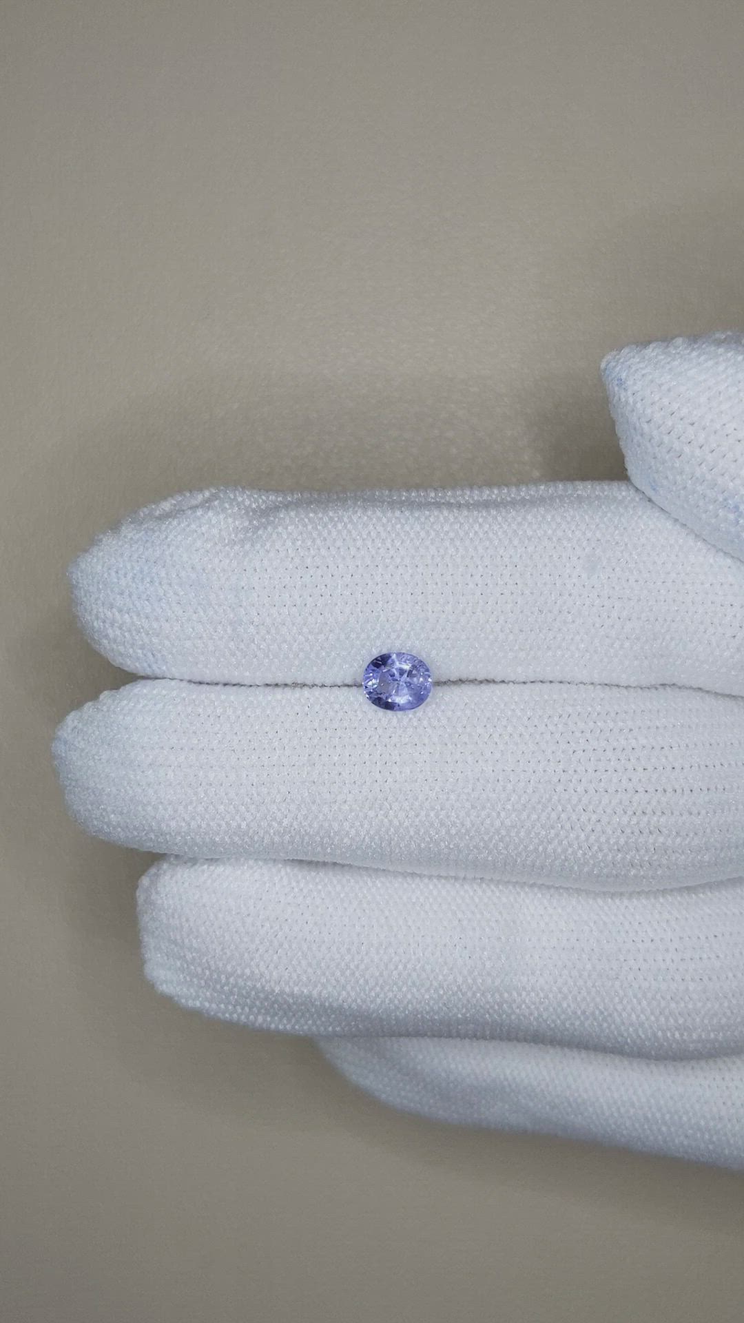 0.78 Ct. Blue Sapphire from Ceylon (Sri Lanka) Size Video