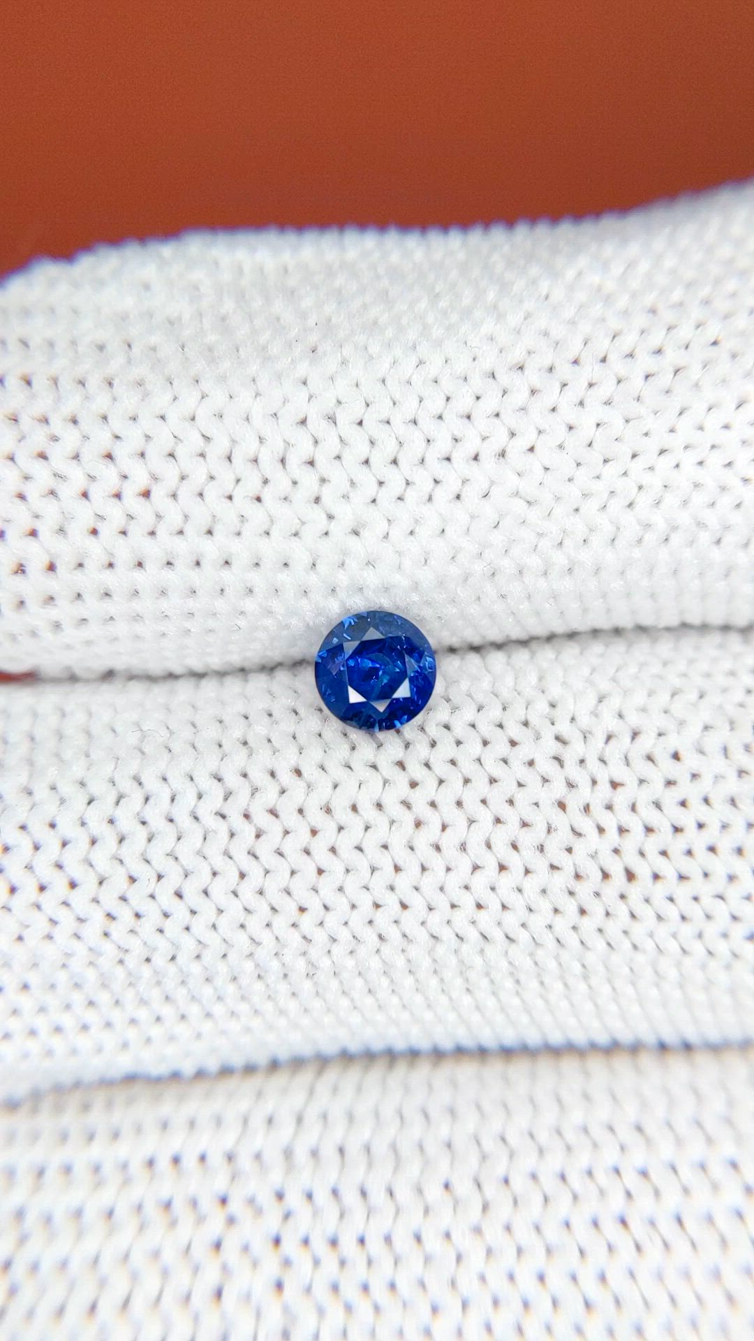 0.48 Ct. Blue Sapphire from Ceylon (Sri Lanka) Size Video