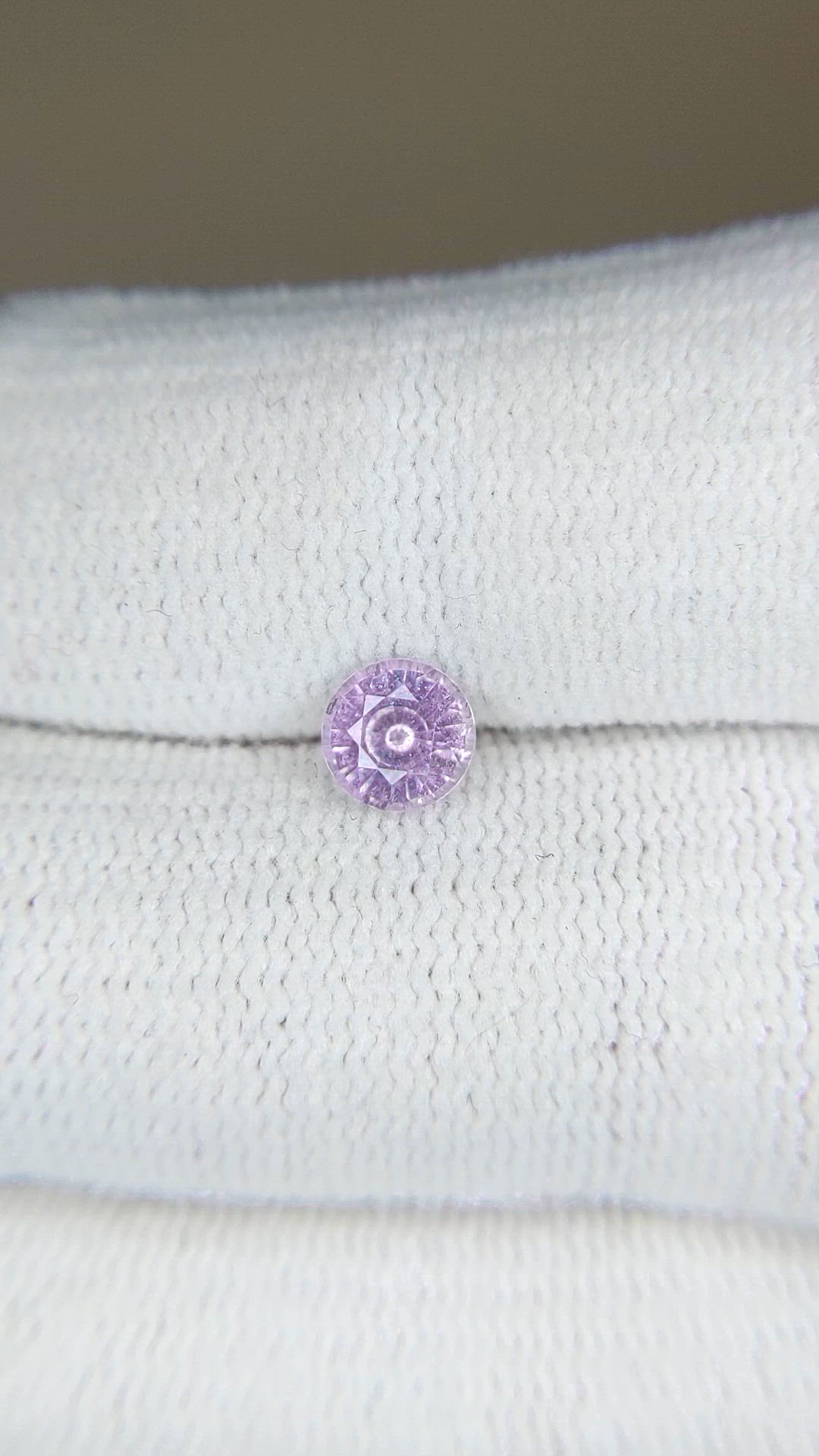 0.87 Ct. Purplish Pink Sapphire from Ceylon (Sri Lanka) Size Video