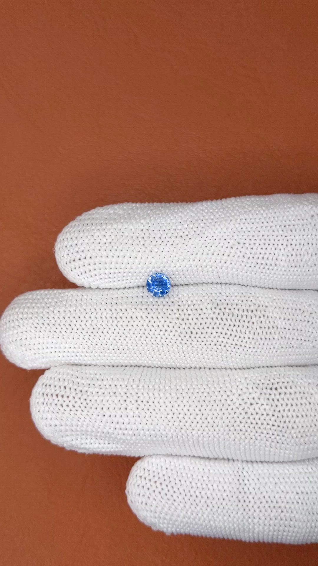 0.53 Ct. Blue Sapphire from Ceylon (Sri Lanka) Size Video