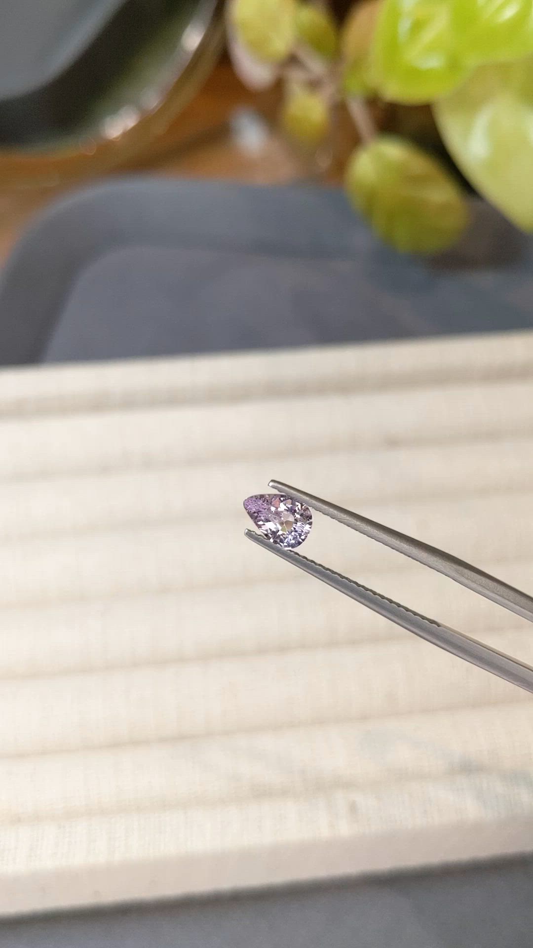 0.70 Ct. Purplish Pink Sapphire from Ceylon (Sri Lanka) Size Video