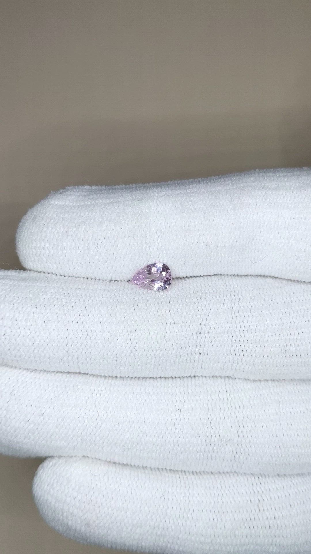 0.70 Ct. Purplish Pink Sapphire from Ceylon (Sri Lanka) Size Video