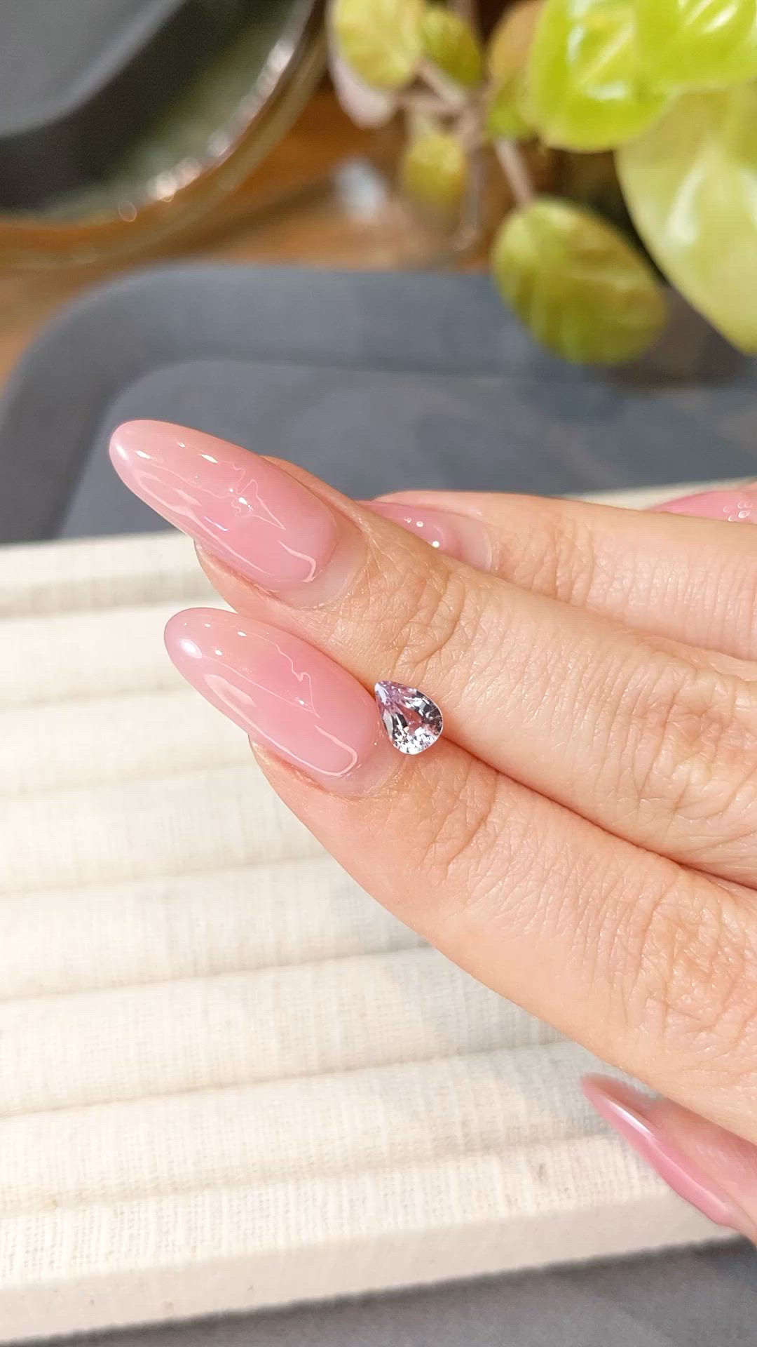 0.70 Ct. Purplish Pink Sapphire from Ceylon (Sri Lanka) Size Video