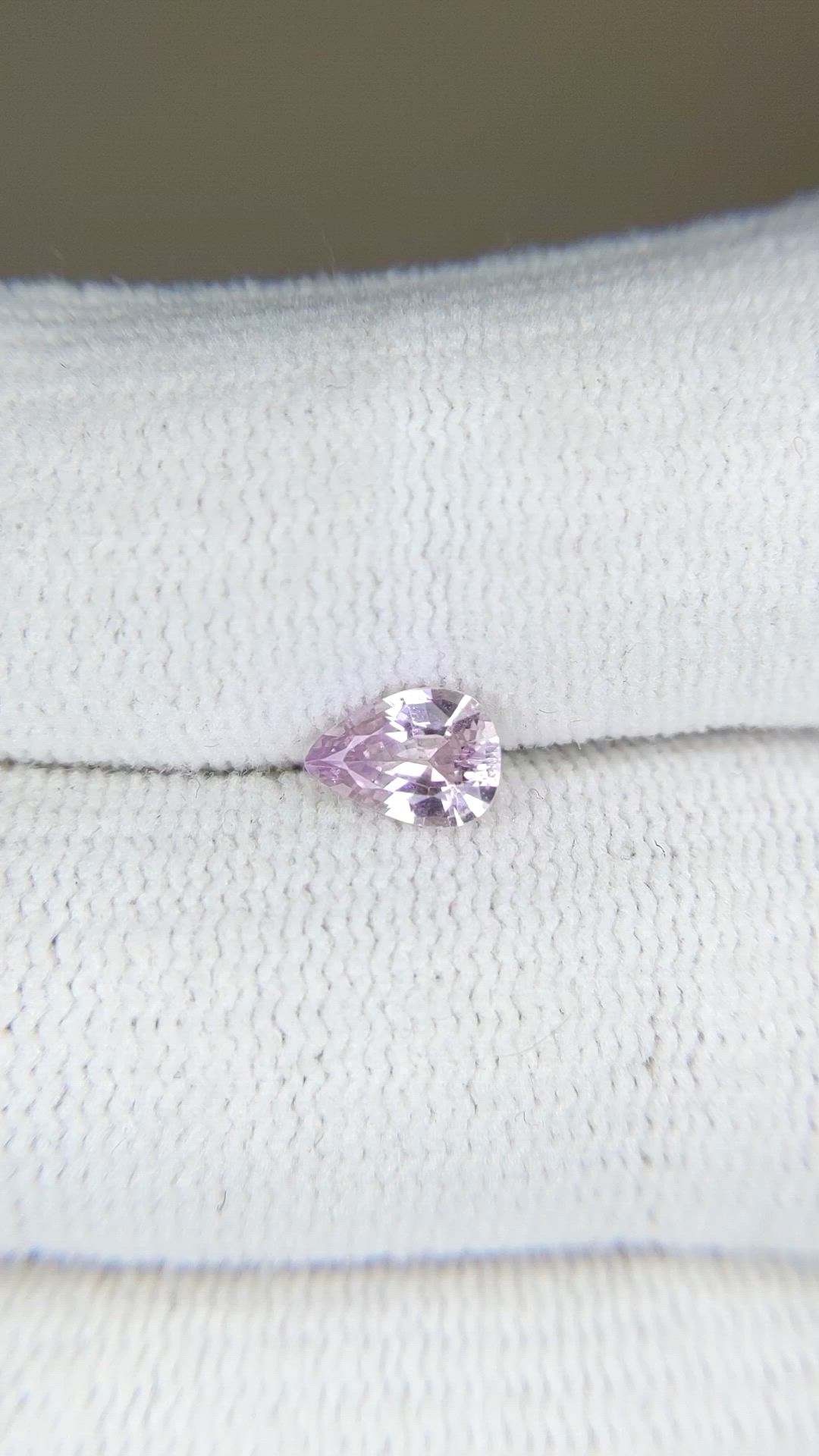 0.70 Ct. Purplish Pink Sapphire from Ceylon (Sri Lanka) Size Video