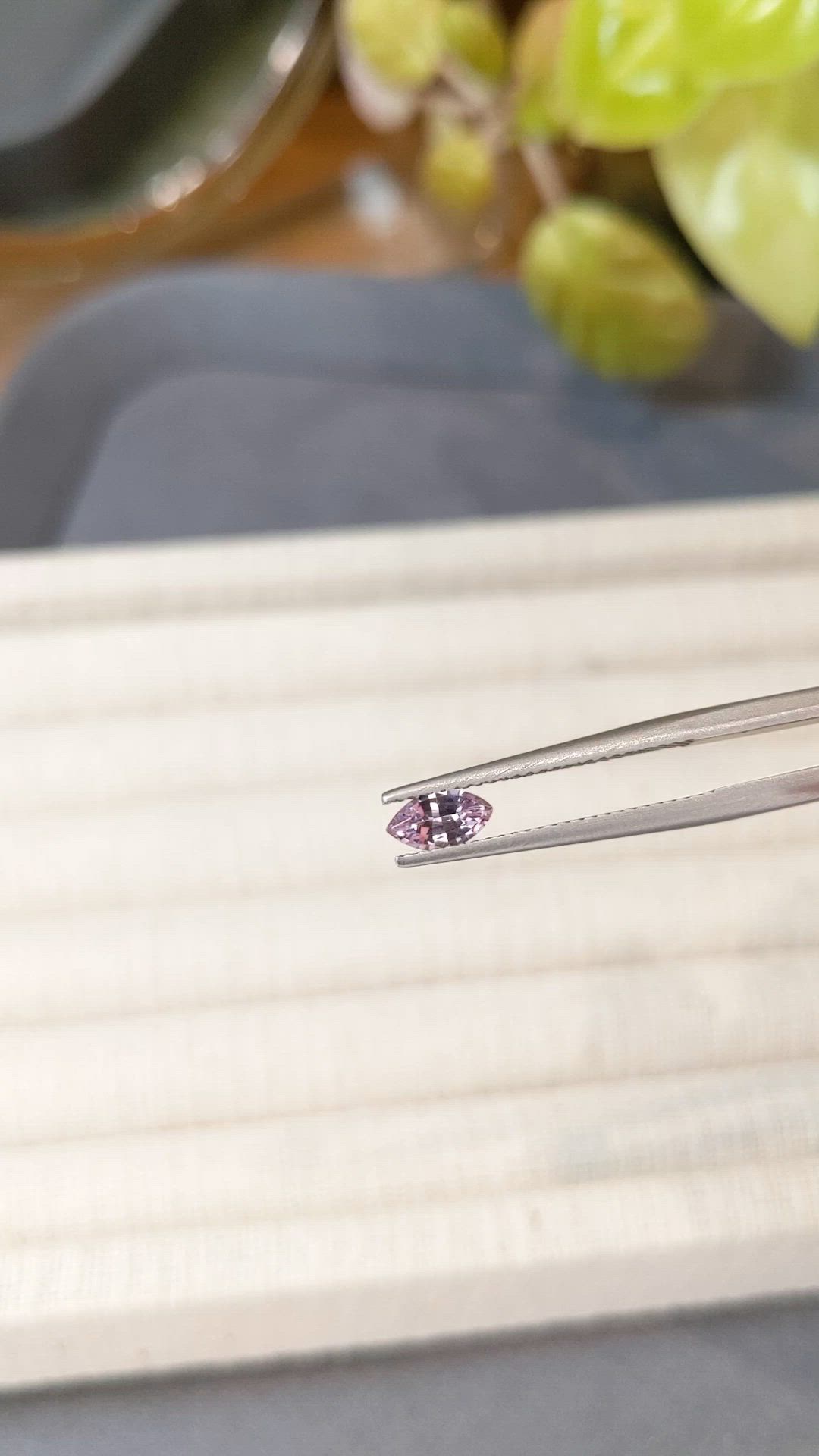 0.45 Ct. Pink Sapphire from Ceylon (Sri Lanka) Size Video