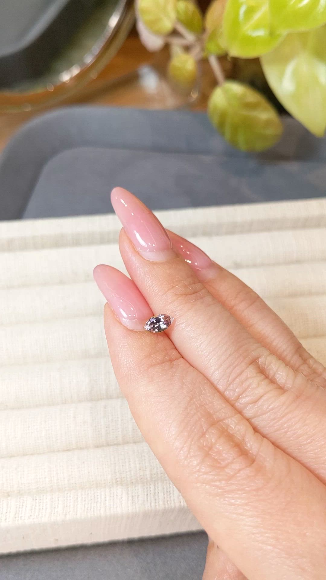 0.45 Ct. Pink Sapphire from Ceylon (Sri Lanka) Size Video