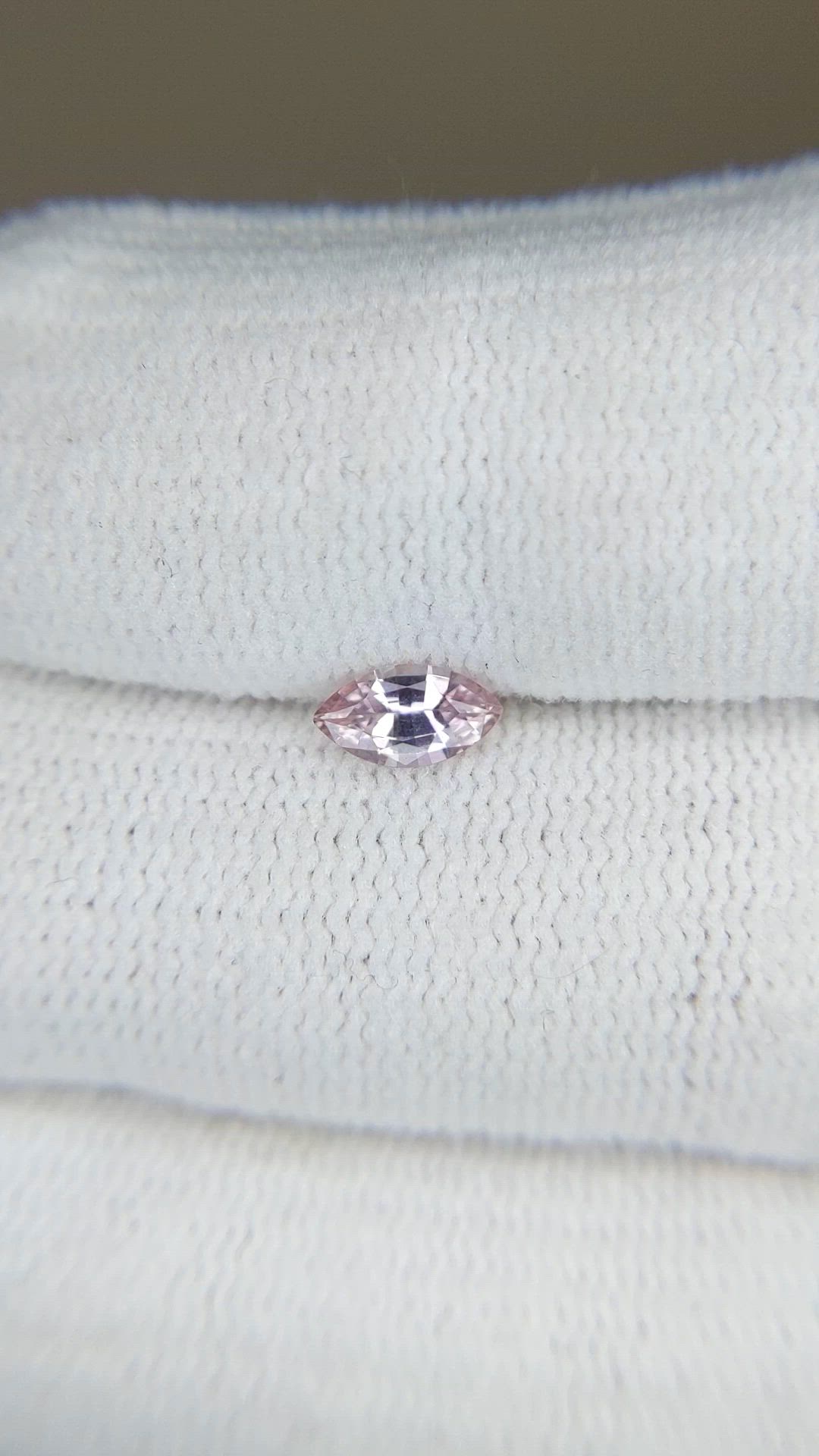0.45 Ct. Pink Sapphire from Ceylon (Sri Lanka) Size Video