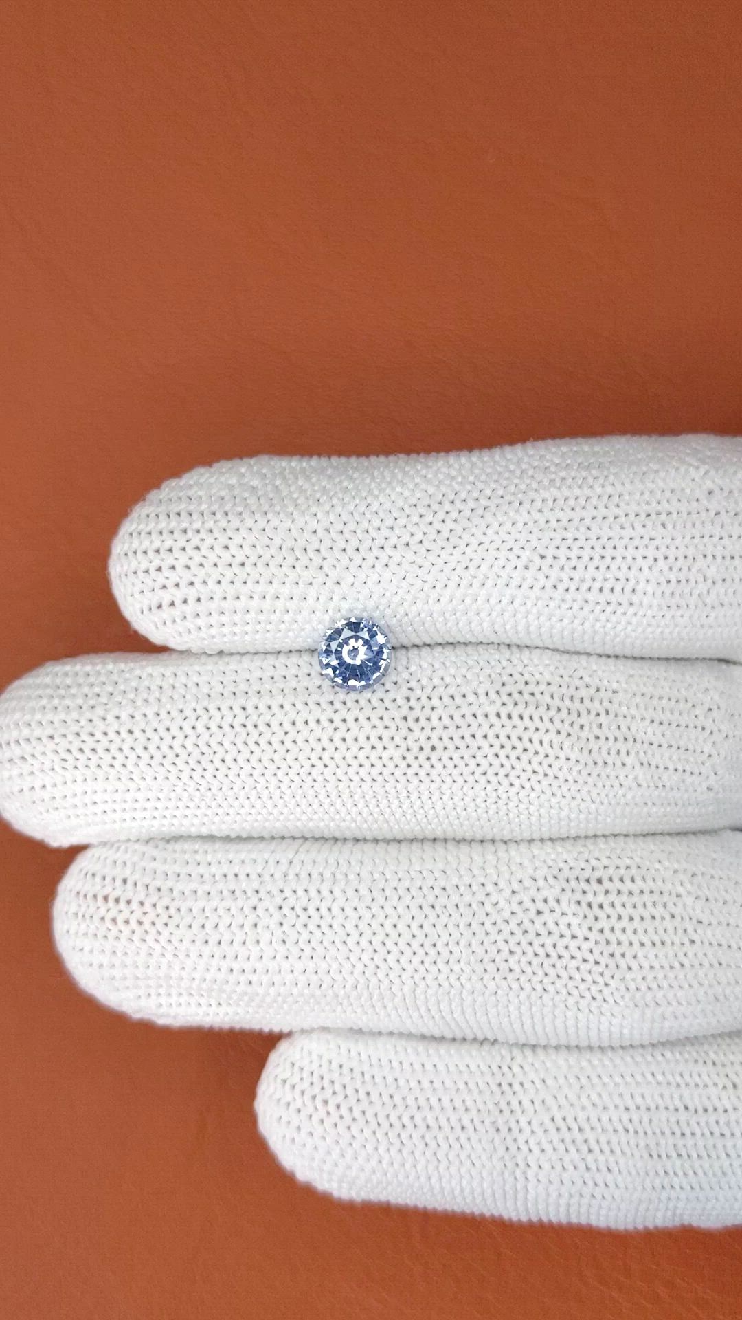 1.16 Ct. Blue Sapphire from Ceylon (Sri Lanka) Size Video