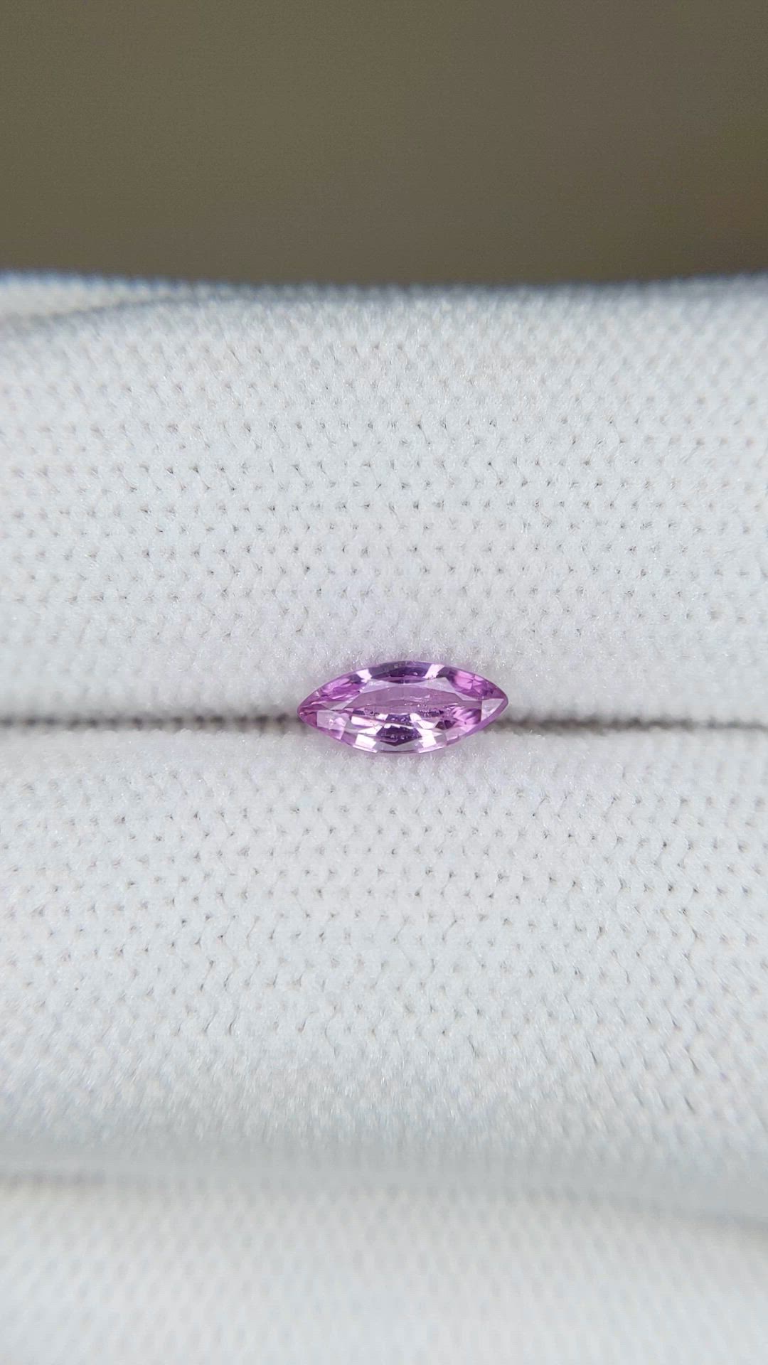 0.30 Ct. Purplish Pink Sapphire from Ceylon (Sri Lanka) Size Video