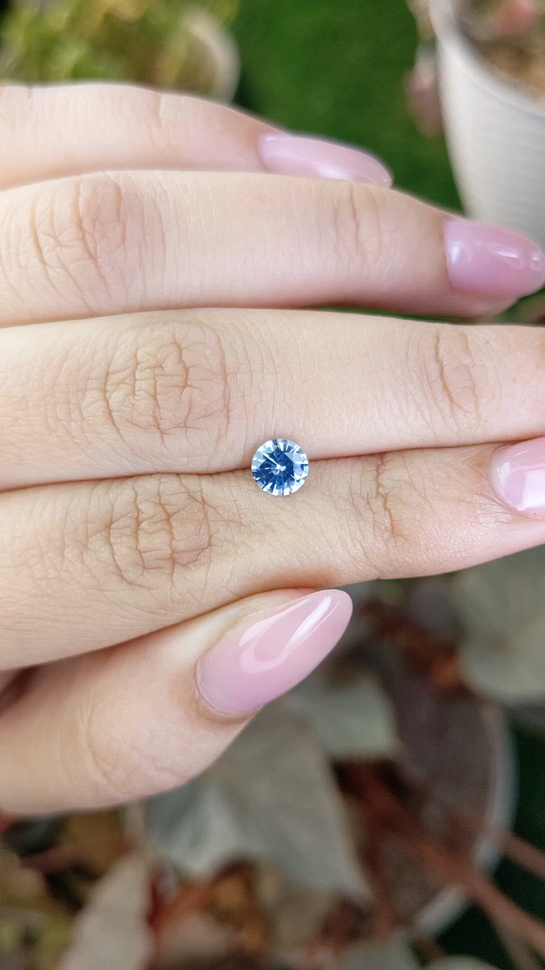 0.69 Ct. Blue Sapphire from Ceylon (Sri Lanka) Size Video