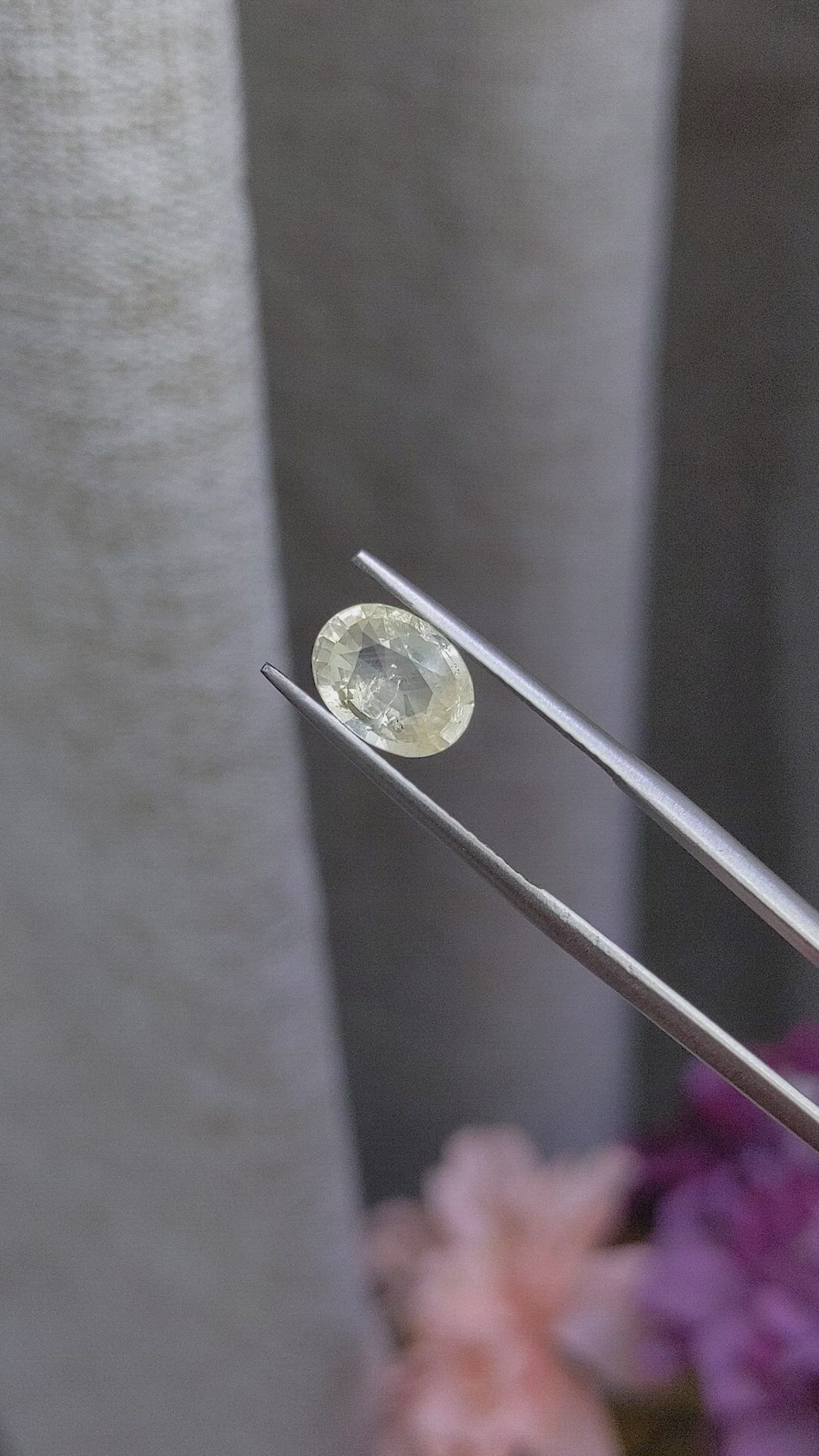 2.16 Ct. Yellow Sapphire from Ceylon (Sri Lanka) Size Video