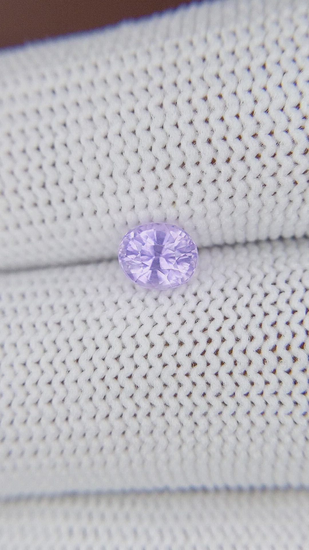 0.92 Ct. Bluish Purple Sapphire from Ceylon (Sri Lanka) Size Video