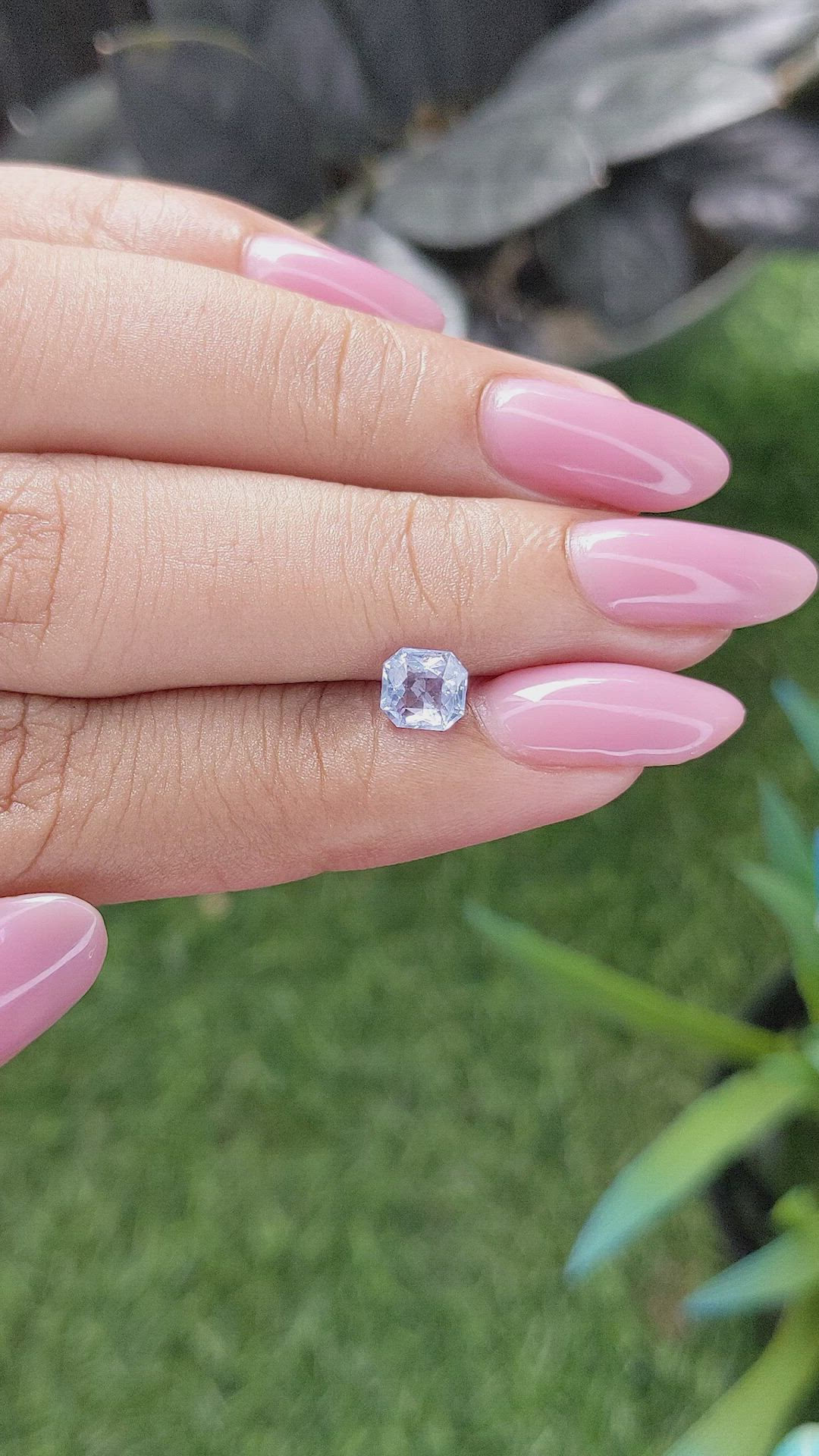 0.89 Ct. Blue Sapphire from Ceylon (Sri Lanka) Size Video