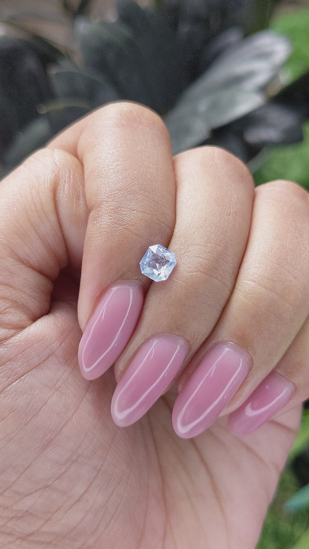 0.89 Ct. Blue Sapphire from Ceylon (Sri Lanka) Size Video