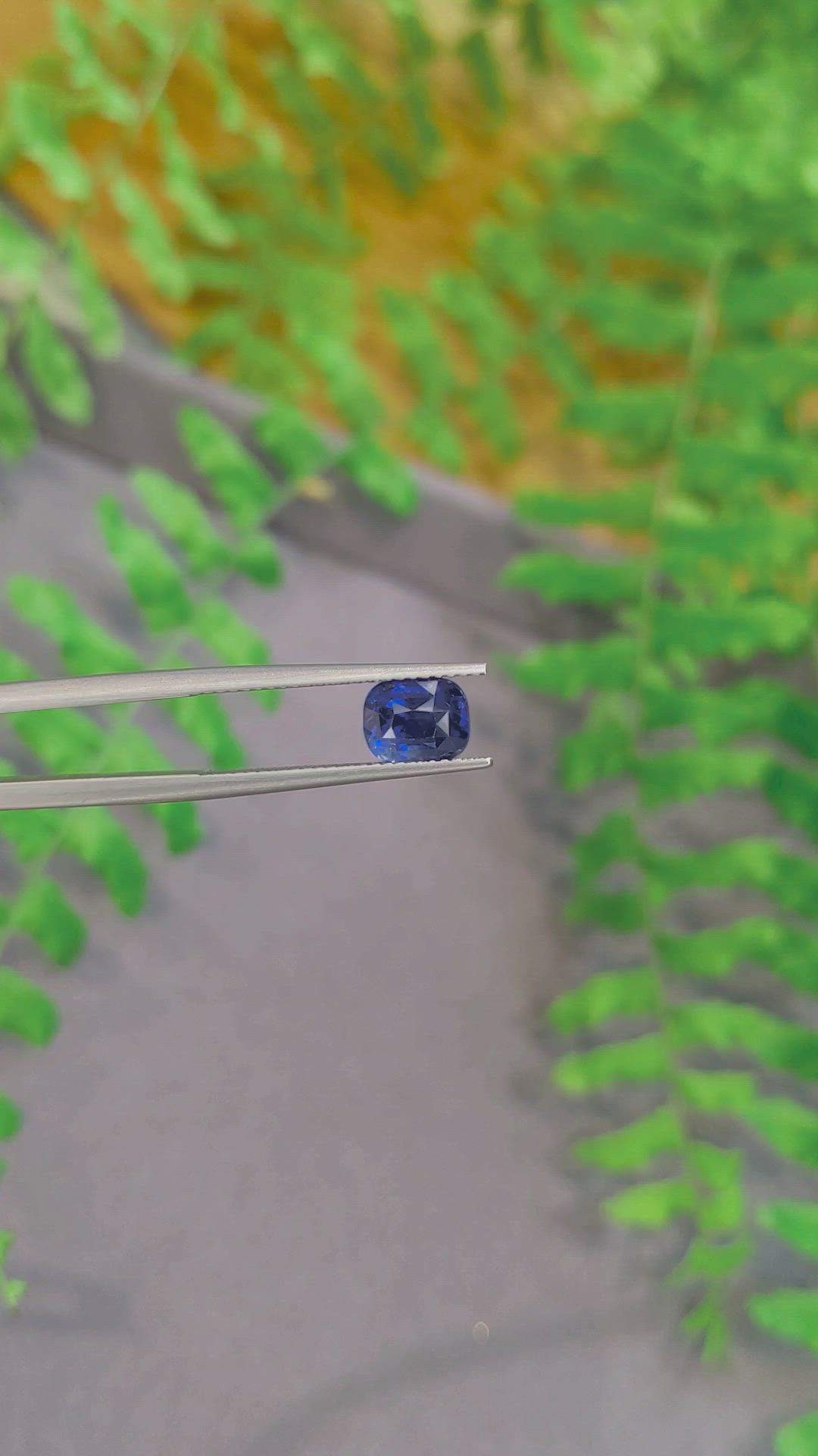 2.14 Ct. Blue Sapphire from Ceylon (Sri Lanka) Size Video