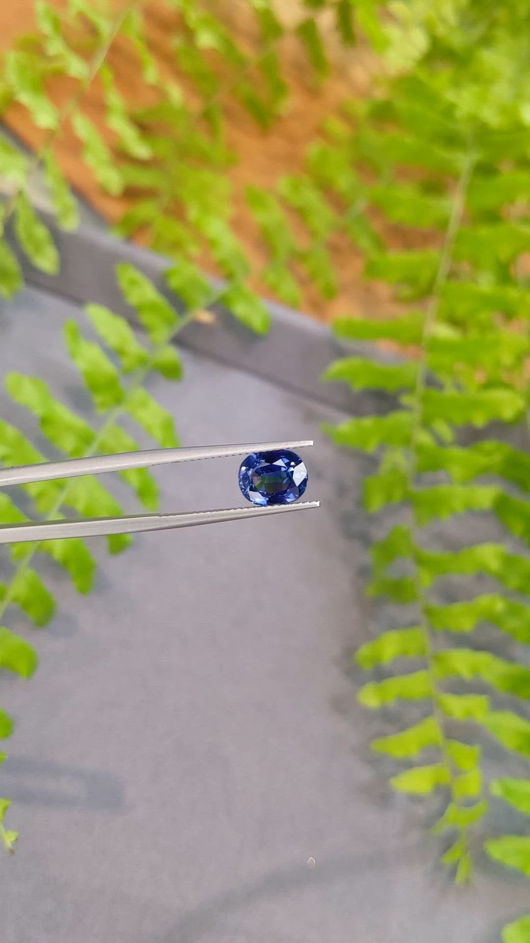 2.73 Ct. Blue Sapphire from Ceylon (Sri Lanka) Size Video