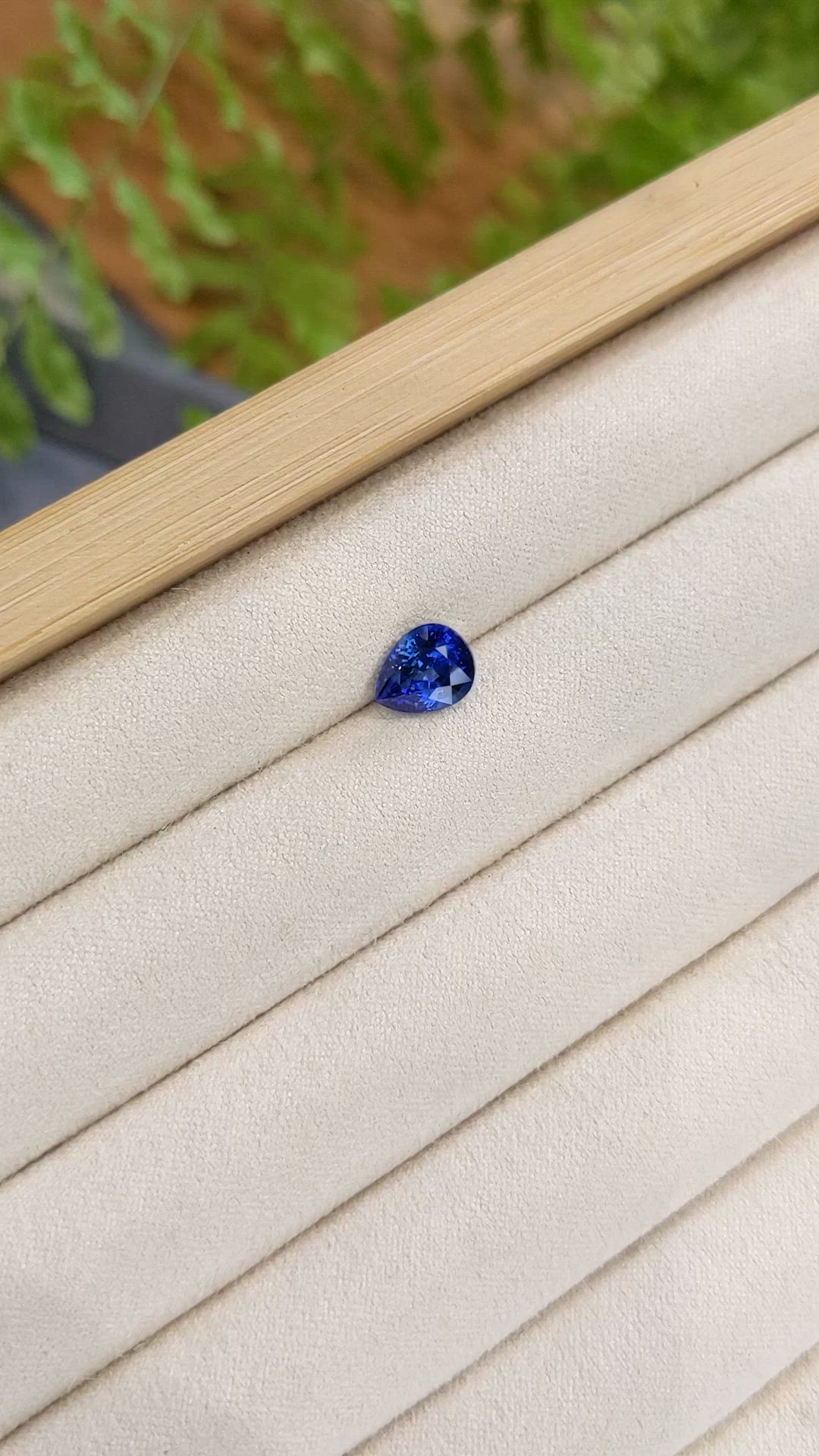 2.16 Ct. Blue Sapphire from Ceylon (Sri Lanka) Size Video