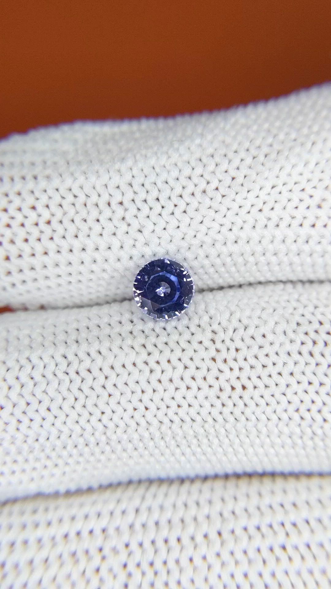 0.94 Ct. Bluish Purple Sapphire from Ceylon (Sri Lanka) Size Video