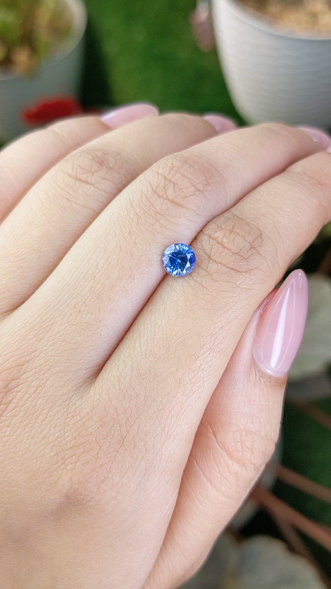 0.85 Ct. Blue Sapphire from Ceylon (Sri Lanka) Size Video