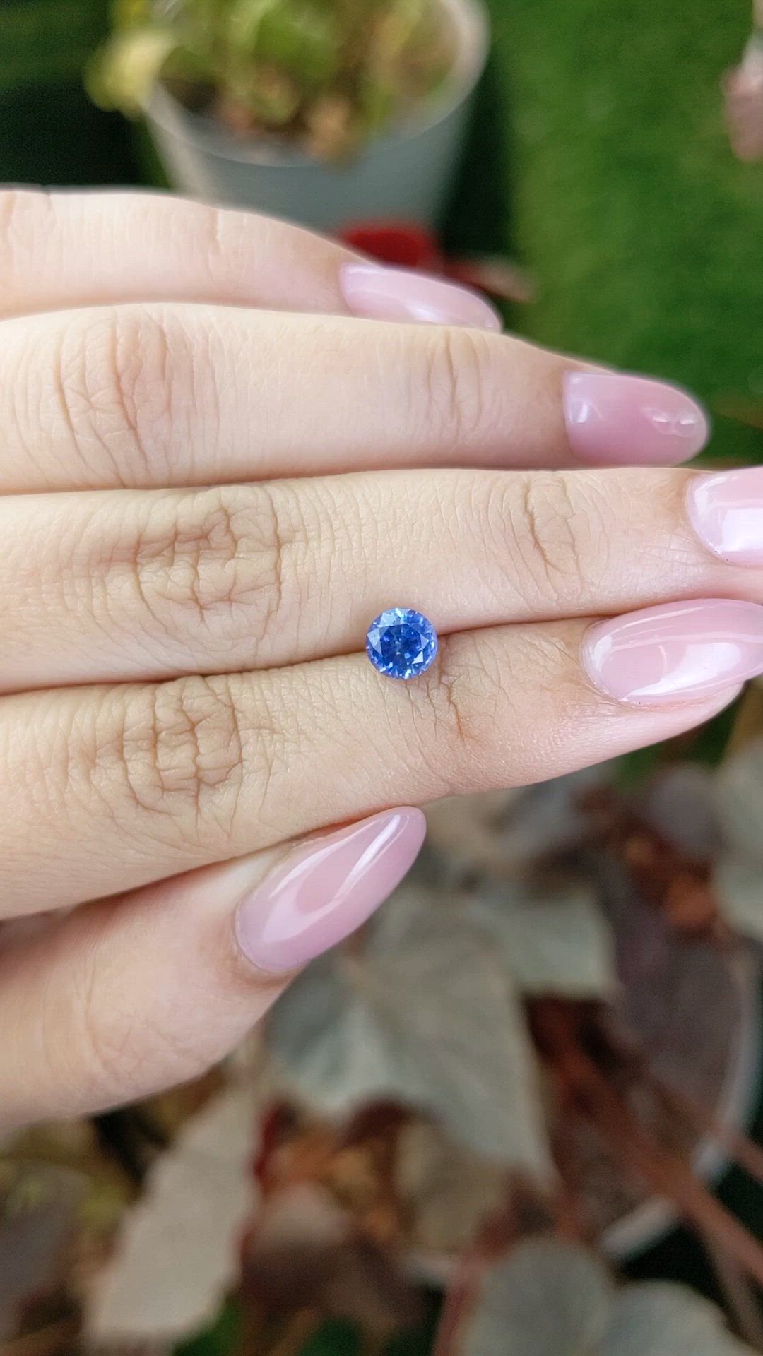 1.09 Ct. Blue Sapphire from Ceylon (Sri Lanka) Size Video