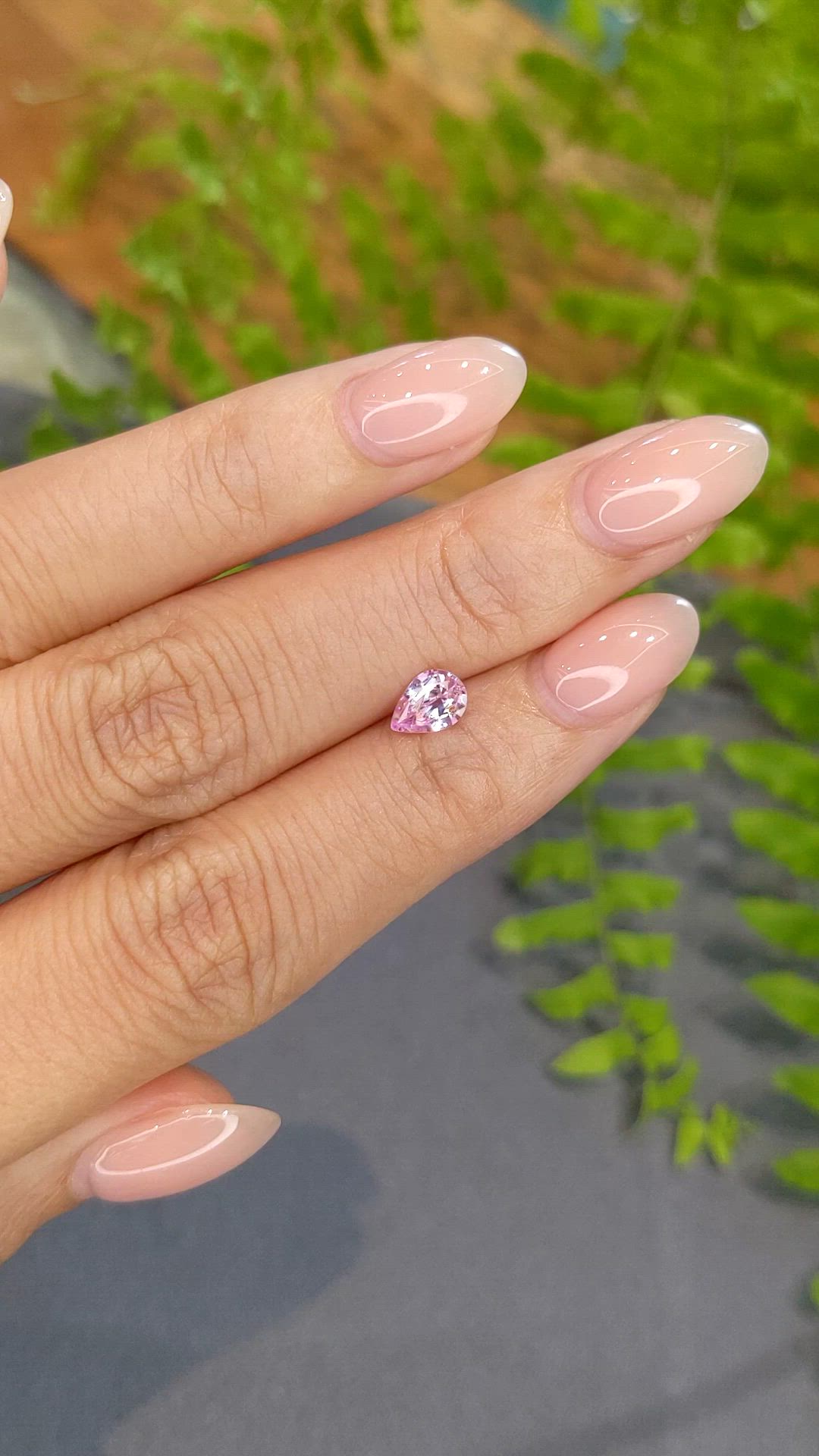 0.70 Ct. Pink Sapphire from Ceylon (Sri Lanka) Size Video