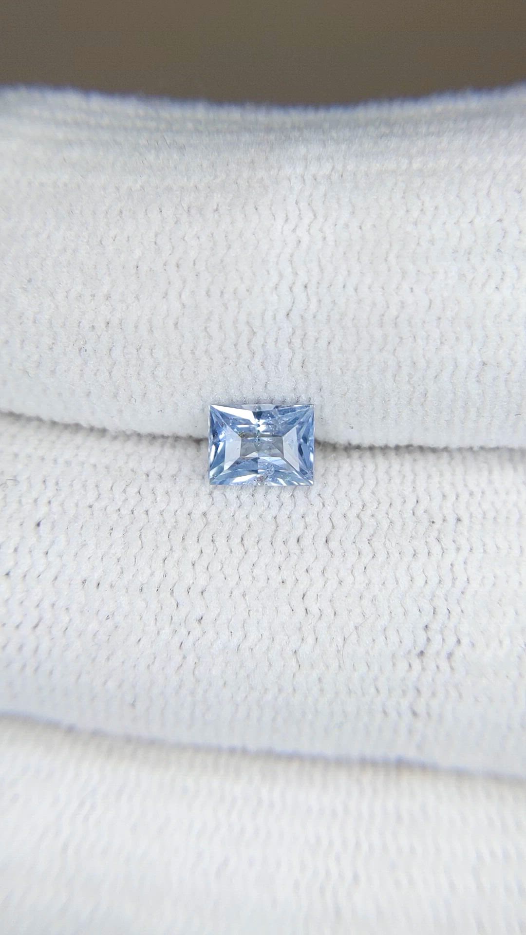 0.72 Ct. Blue Sapphire from Ceylon (Sri Lanka) Size Video