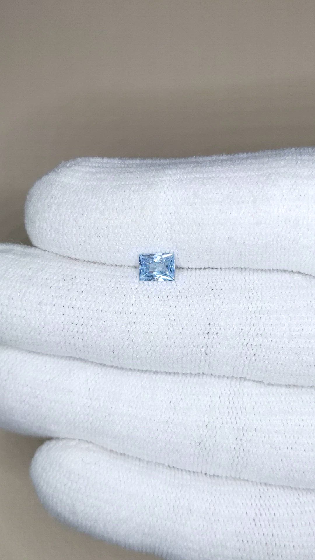 0.72 Ct. Blue Sapphire from Ceylon (Sri Lanka) Size Video