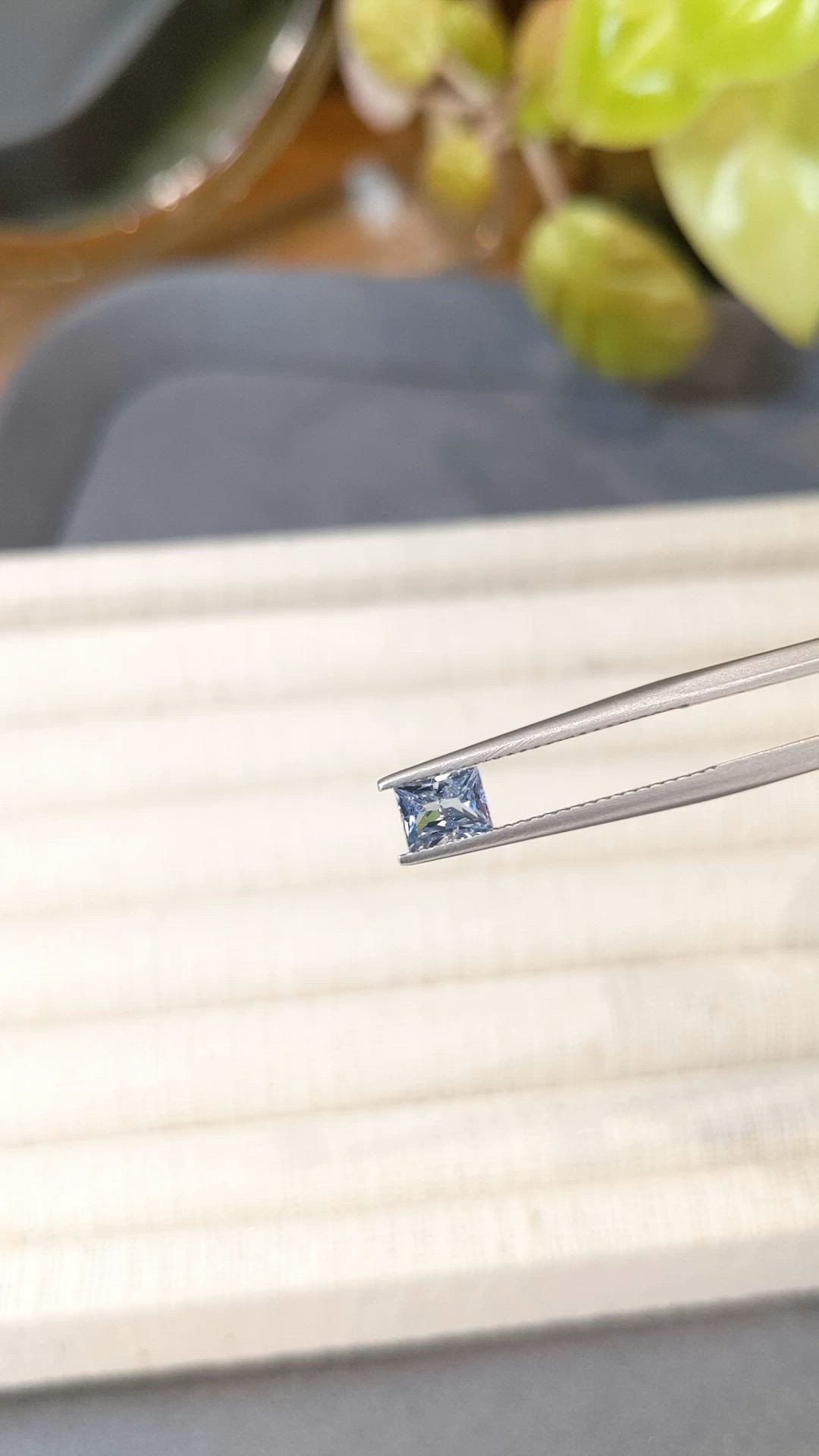 0.72 Ct. Blue Sapphire from Ceylon (Sri Lanka) Size Video