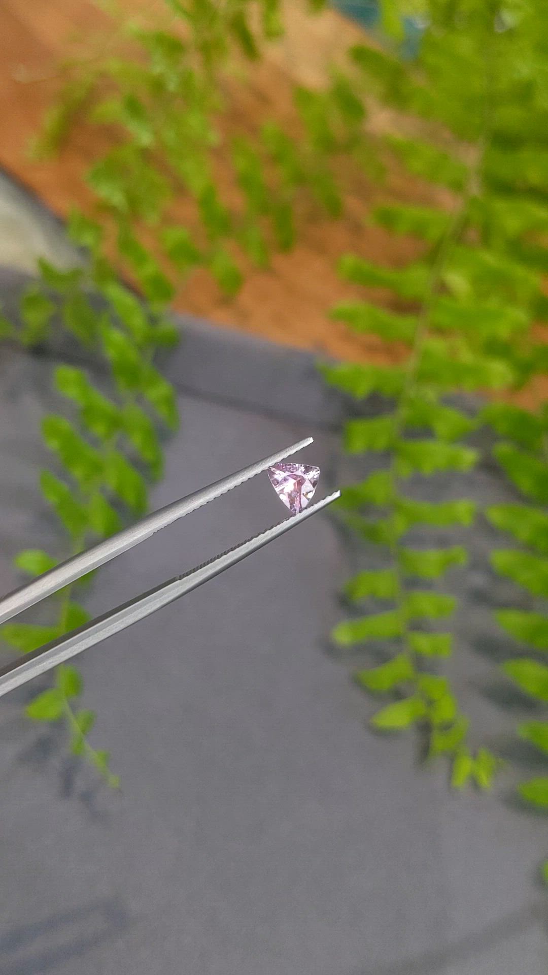 0.60 Ct. Pink Sapphire from Ceylon (Sri Lanka) Size Video