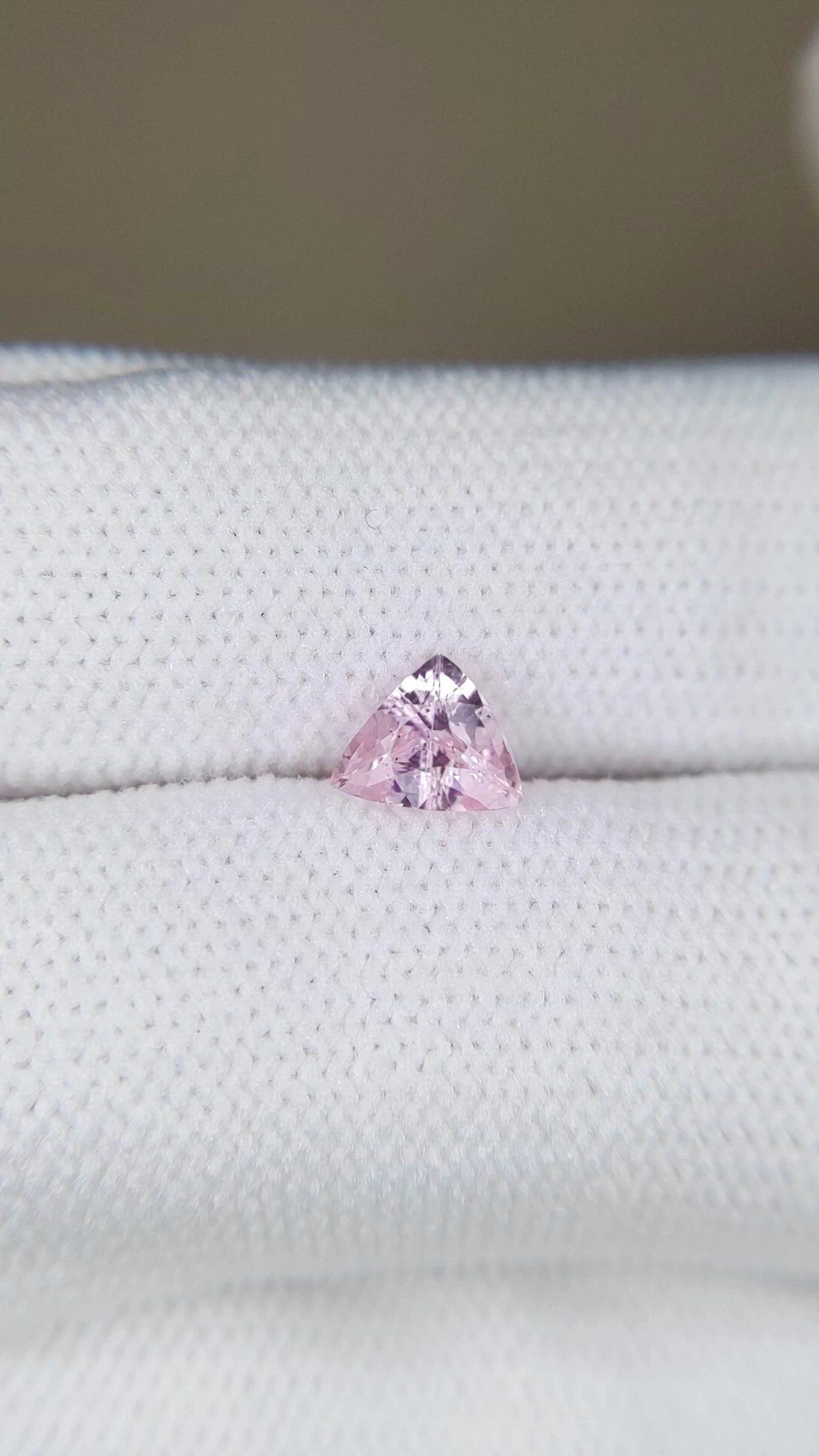 0.60 Ct. Pink Sapphire from Ceylon (Sri Lanka) Size Video