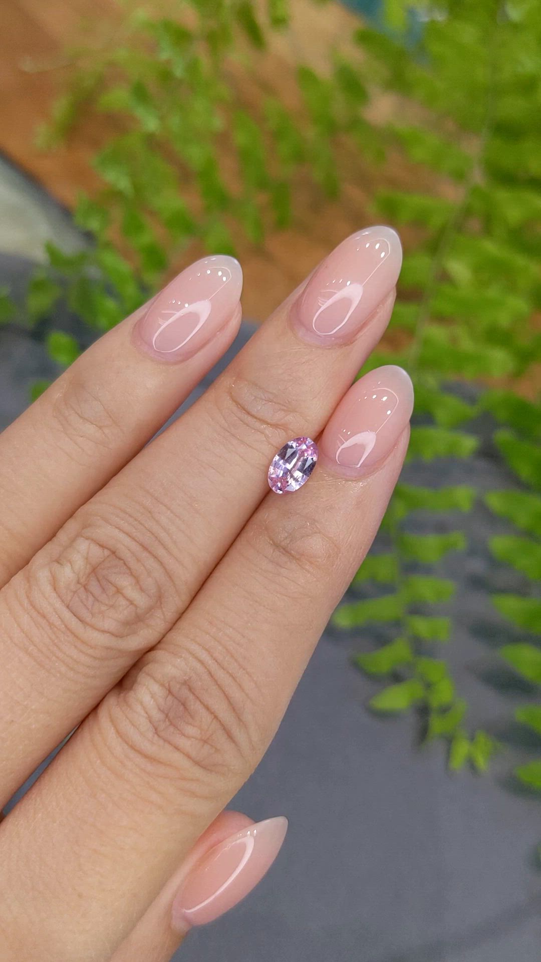 0.76 Ct. Pink Sapphire from Ceylon (Sri Lanka) Size Video