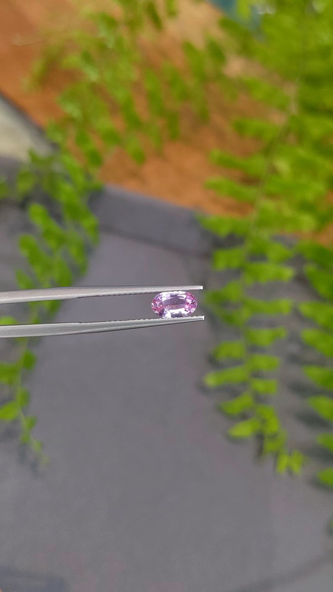 0.76 Ct. Pink Sapphire from Ceylon (Sri Lanka) Size Video