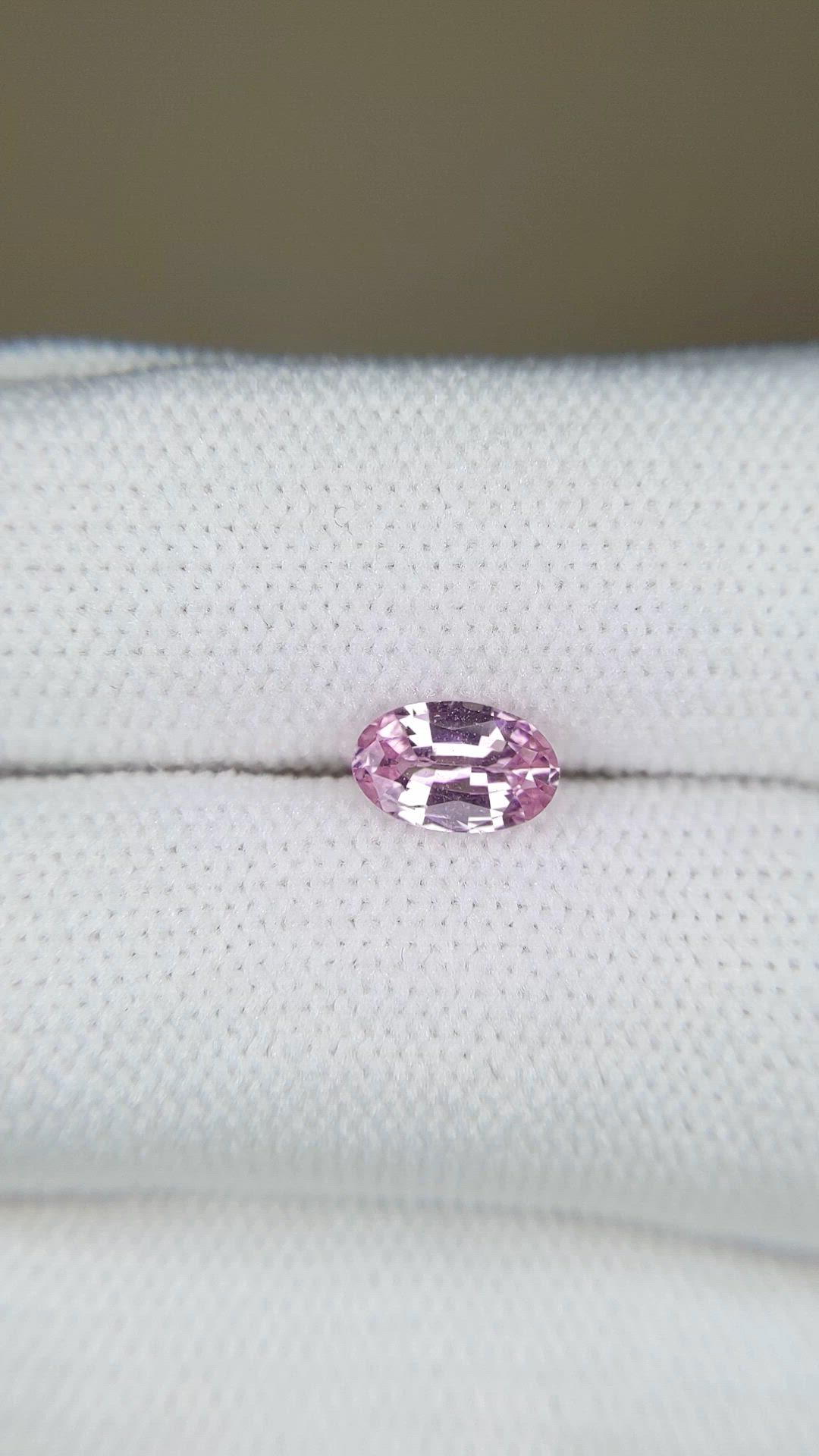 0.76 Ct. Pink Sapphire from Ceylon (Sri Lanka) Size Video