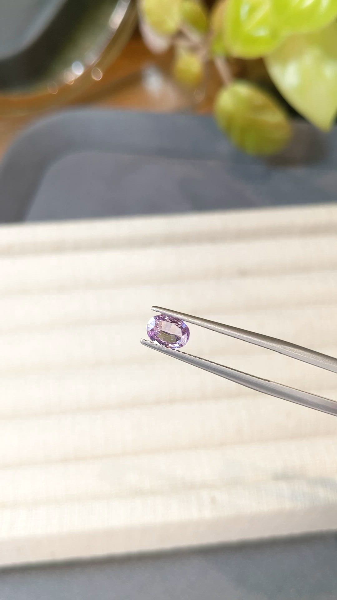 0.65 Ct. Pink Sapphire from Ceylon (Sri Lanka) Size Video