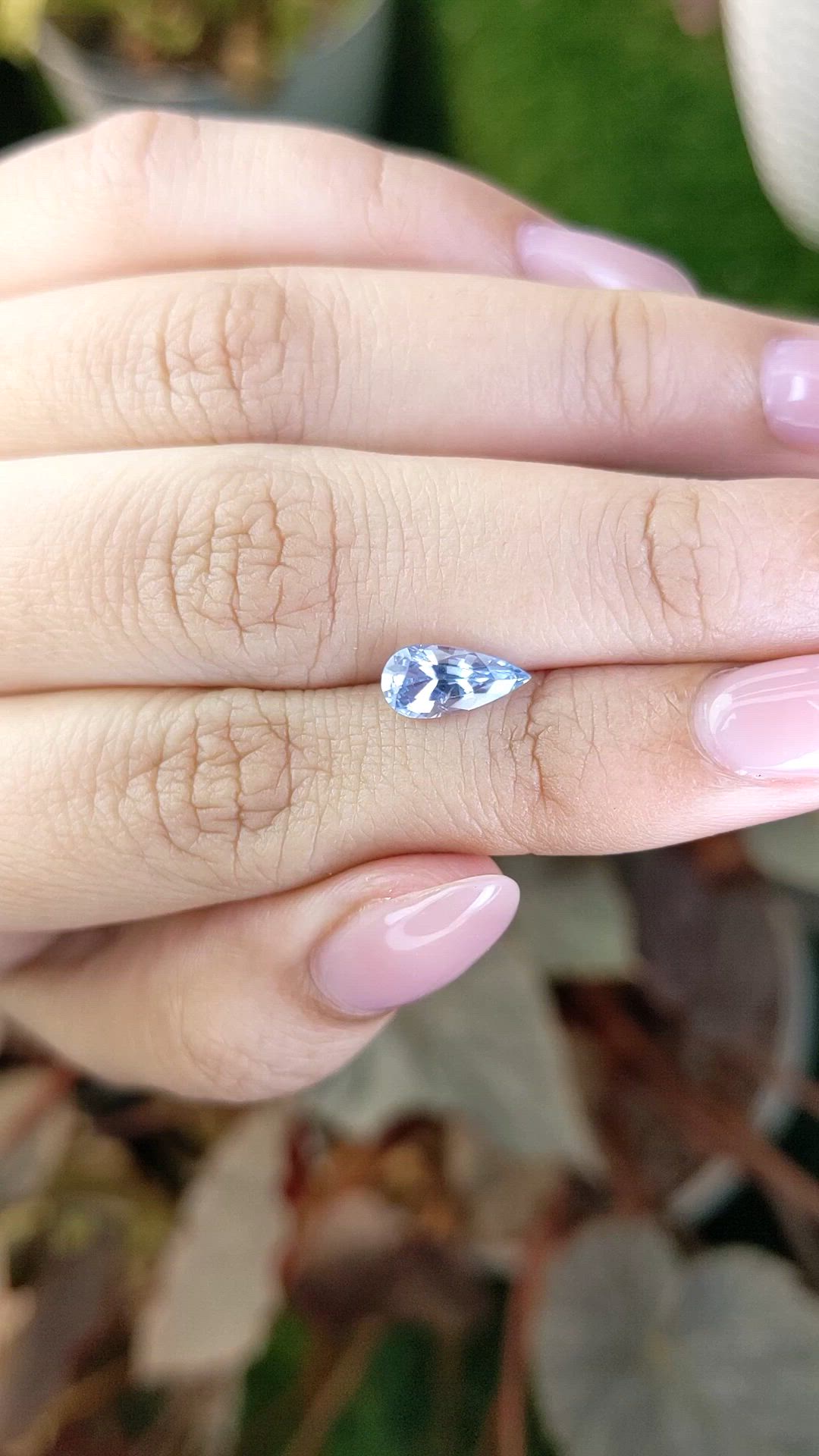 1.38 Ct. Blue Sapphire from Ceylon (Sri Lanka) Size Video