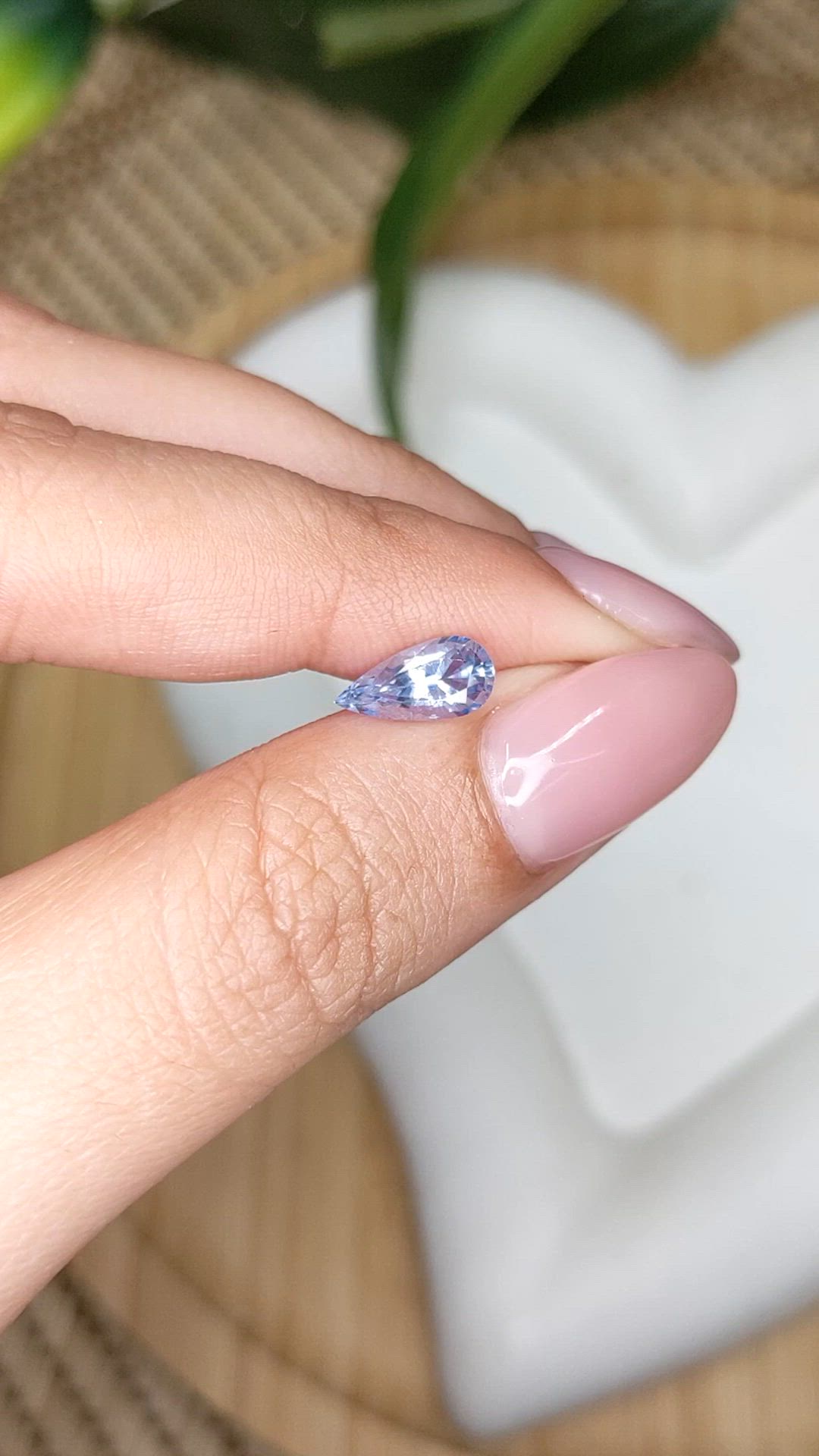 1.38 Ct. Blue Sapphire from Ceylon (Sri Lanka) Size Video