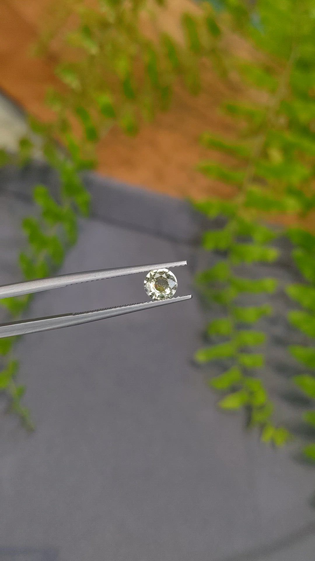 0.64 Ct. Greenish Yellow Sapphire from Ceylon (Sri Lanka) Size Video