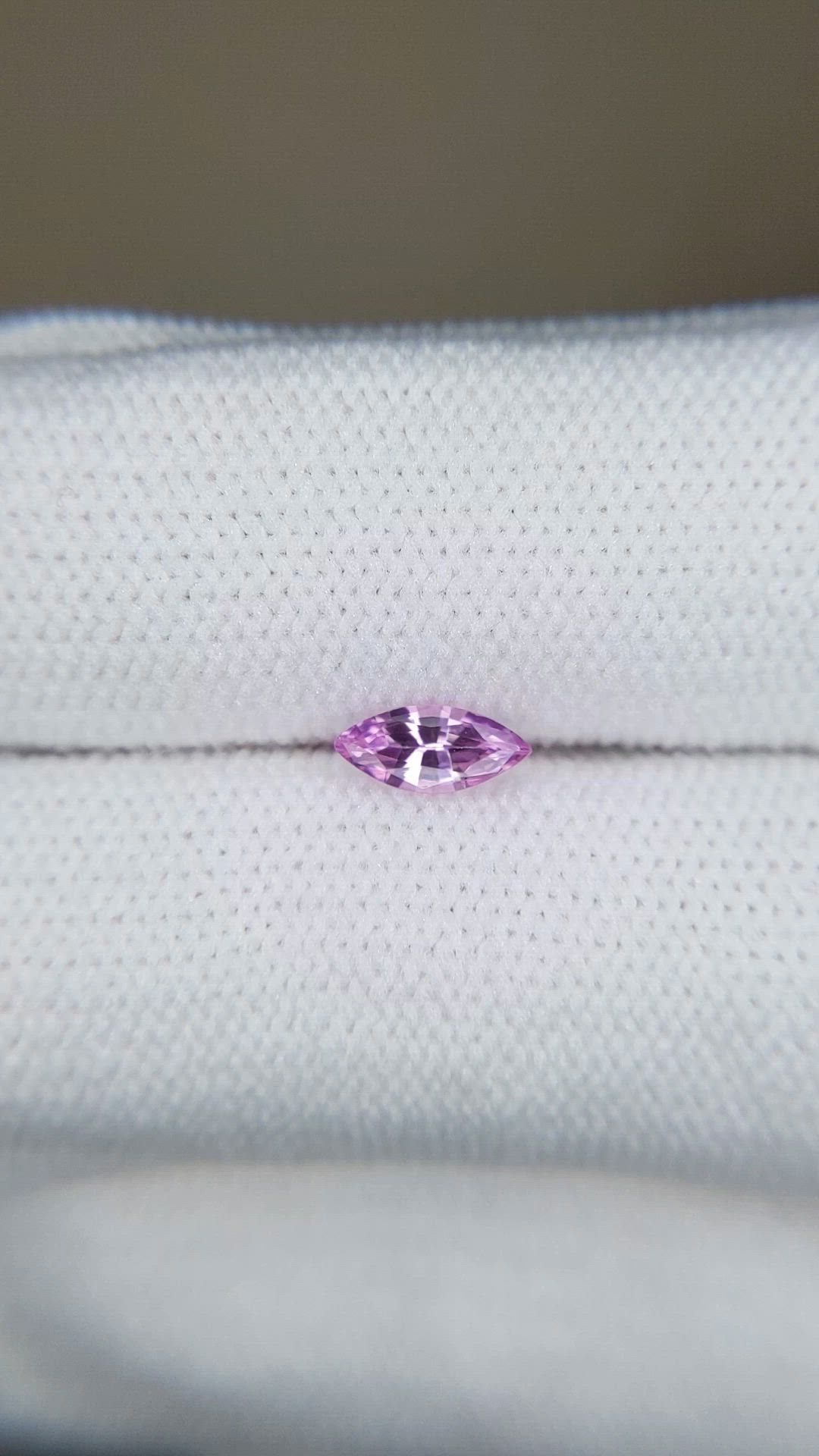 0.37 Ct. Purplish Pink Sapphire from Ceylon (Sri Lanka) Size Video