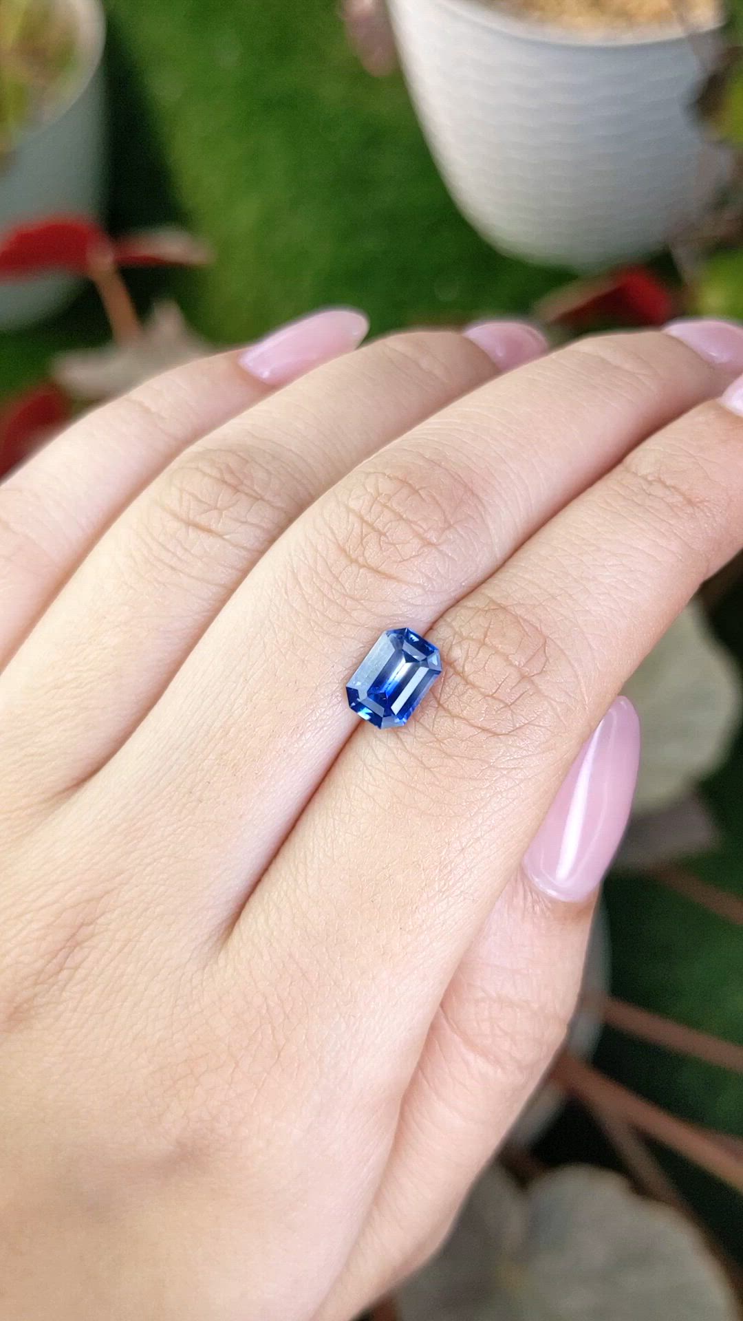 1.98 Ct. Blue Sapphire from Ceylon (Sri Lanka) Size Video