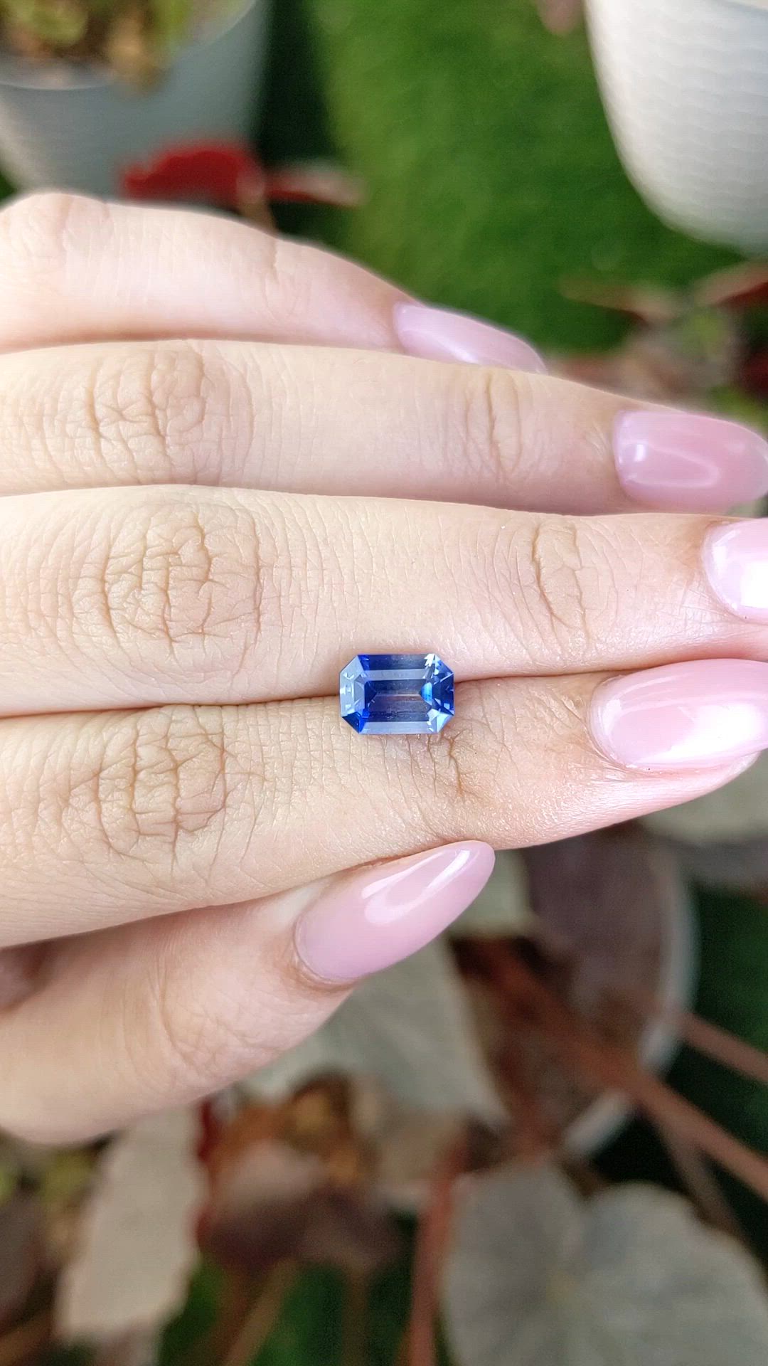 1.98 Ct. Blue Sapphire from Ceylon (Sri Lanka) Size Video