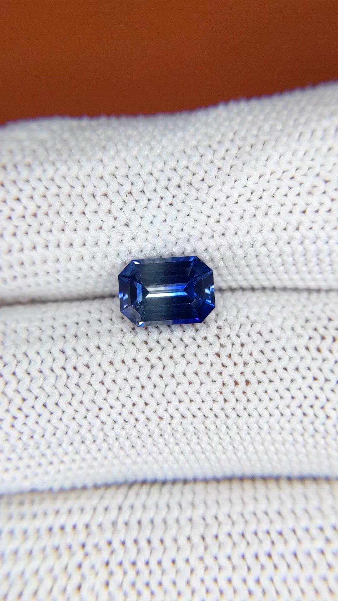 1.98 Ct. Blue Sapphire from Ceylon (Sri Lanka) Size Video
