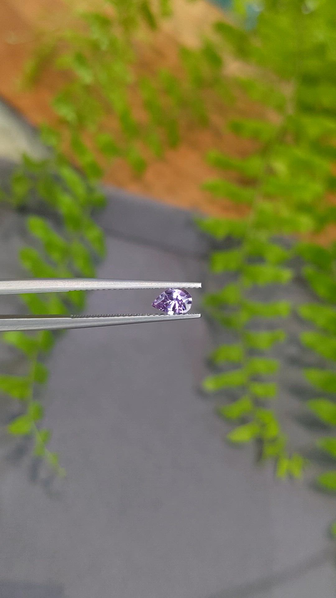0.61 Ct. Purple Sapphire from Ceylon (Sri Lanka) Size Video