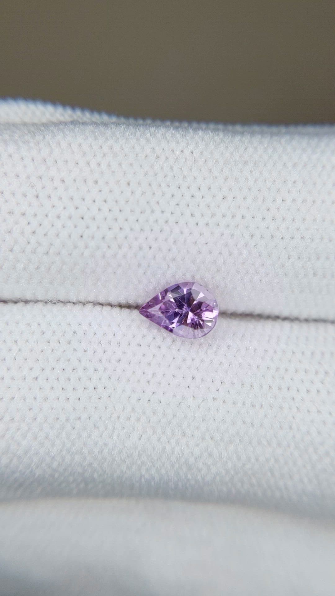 0.61 Ct. Purple Sapphire from Ceylon (Sri Lanka) Size Video