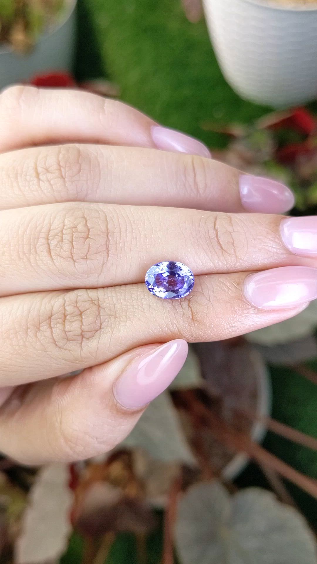 2.69 Ct. Purple Sapphire from Ceylon (Sri Lanka) Size Video