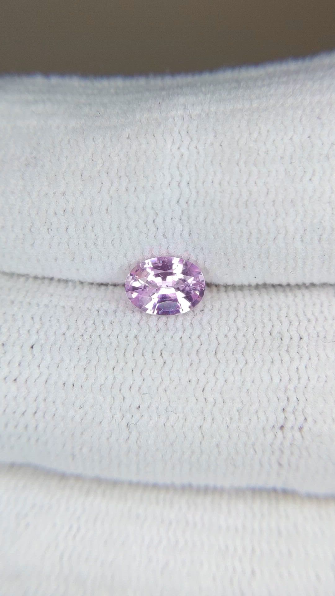 0.75 Ct. Pink Sapphire from Ceylon (Sri Lanka) Size Video