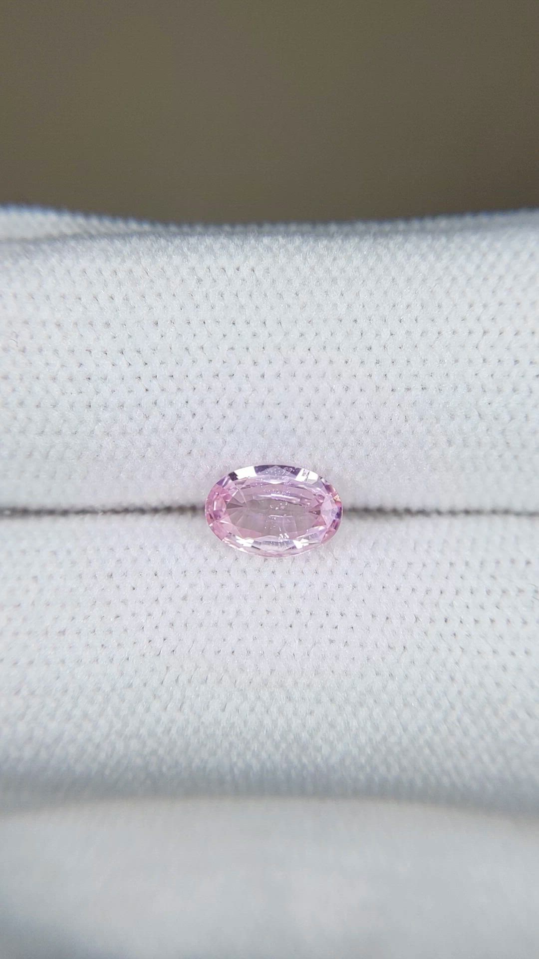 0.72 Ct. Pink Sapphire from Ceylon (Sri Lanka) Size Video